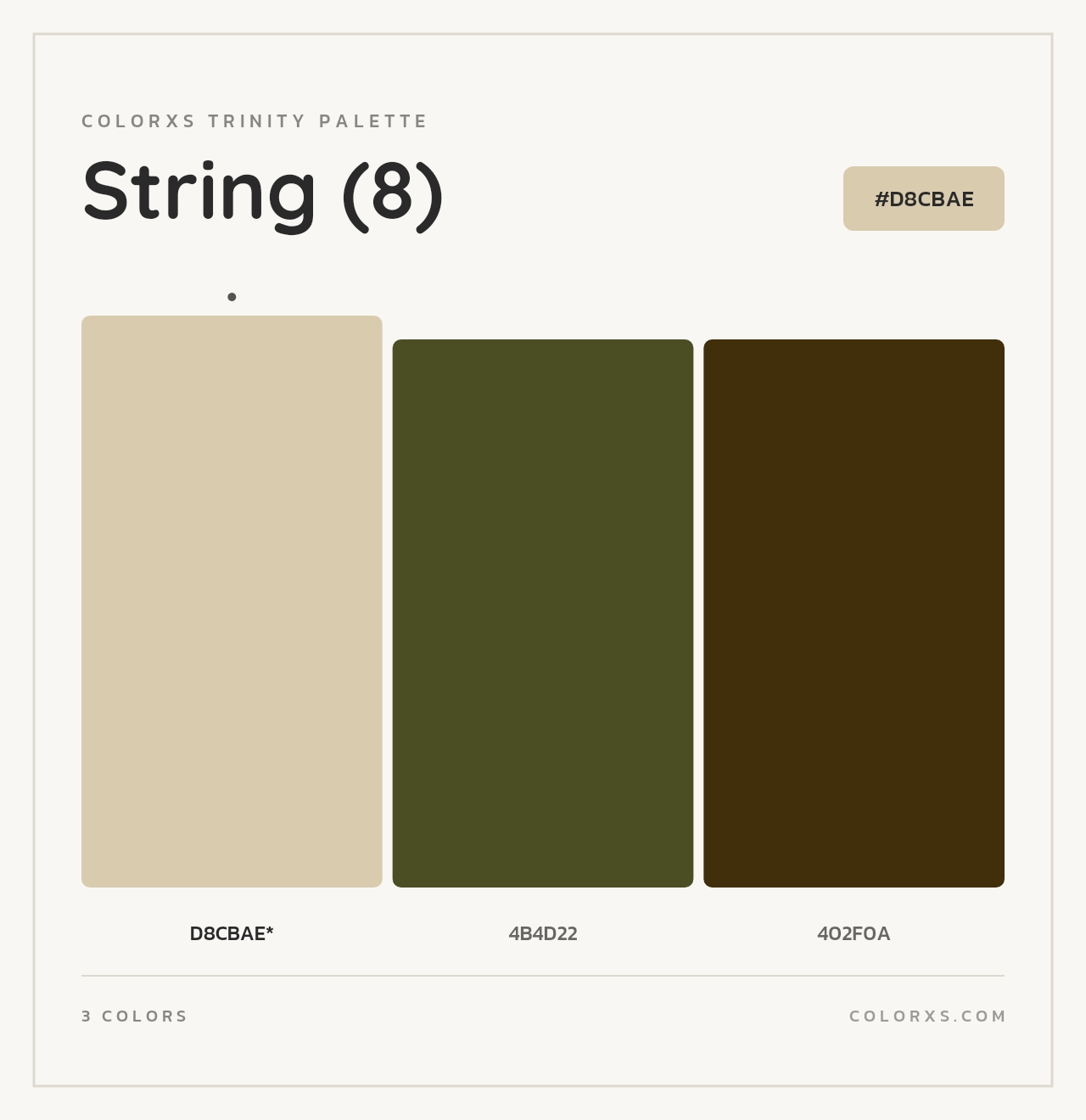 String (8) - Colorxs Trinity Palette