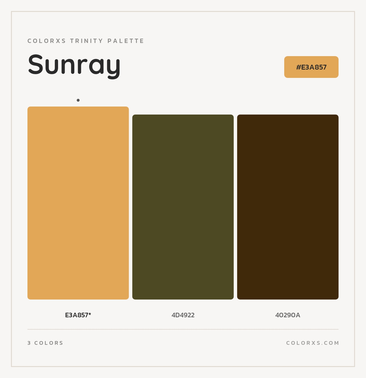 Sunray - Colorxs Trinity Palette