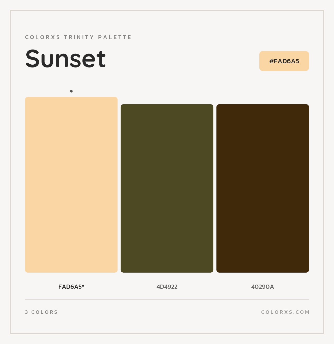 Sunset - Colorxs Trinity Palette