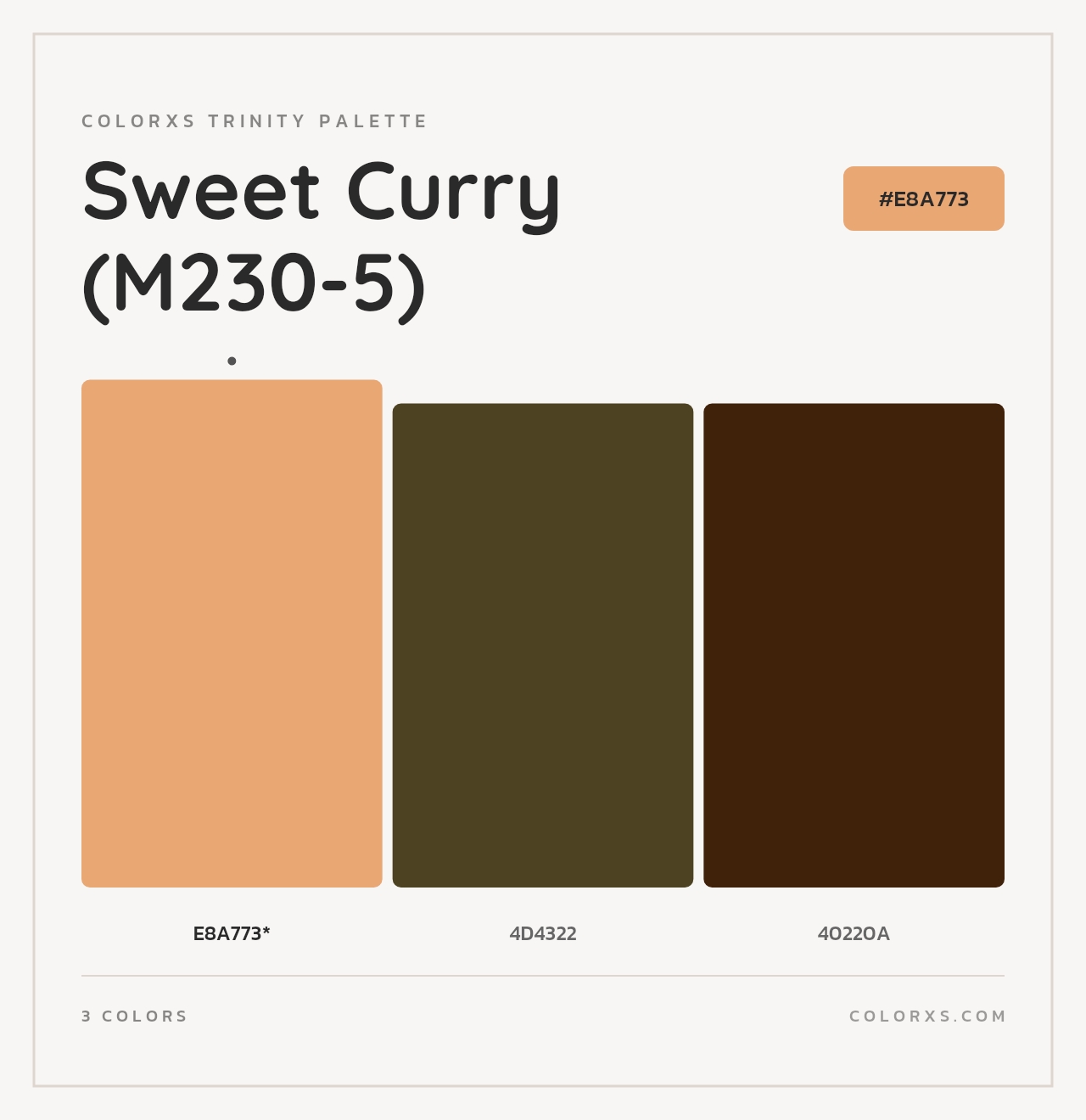 Sweet Curry (M230-5) - Colorxs Trinity Palette