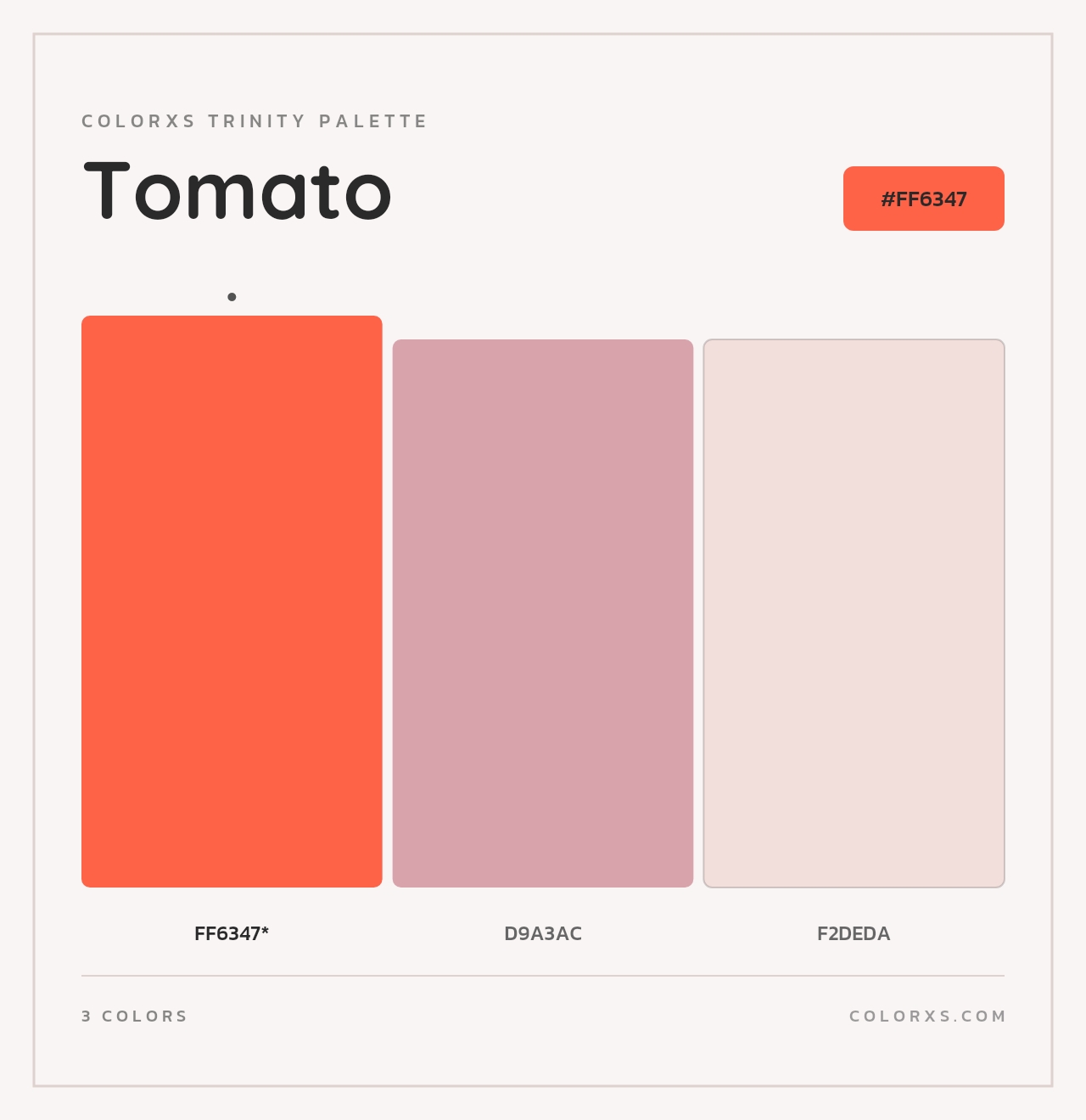 Tomato - Colorxs Trinity Palette