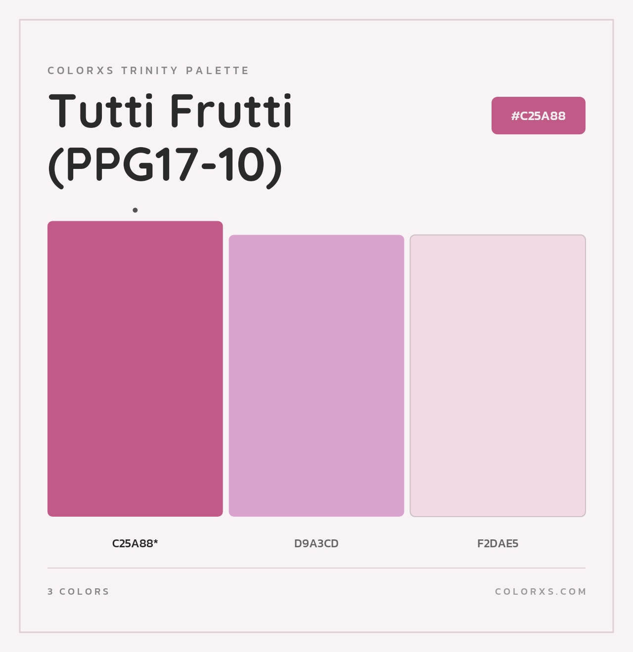 Tutti Frutti (PPG17-10) - Colorxs Trinity Palette
