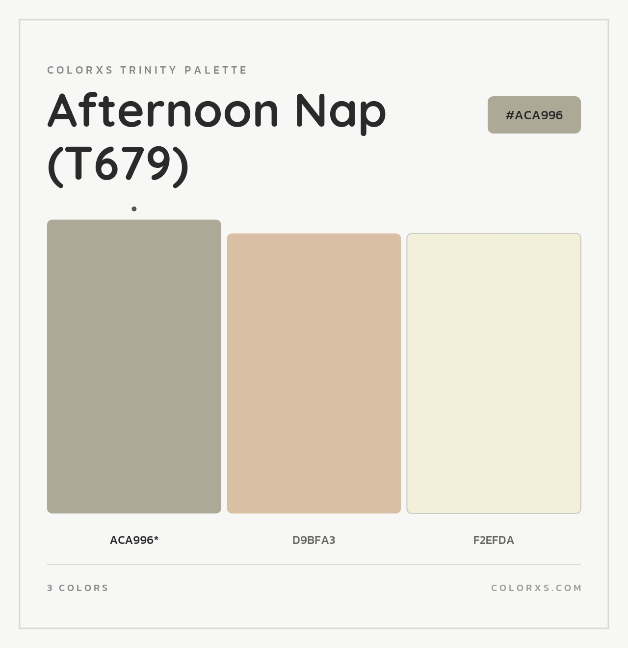 Afternoon Nap (T679) - Colorxs Trinity Palette