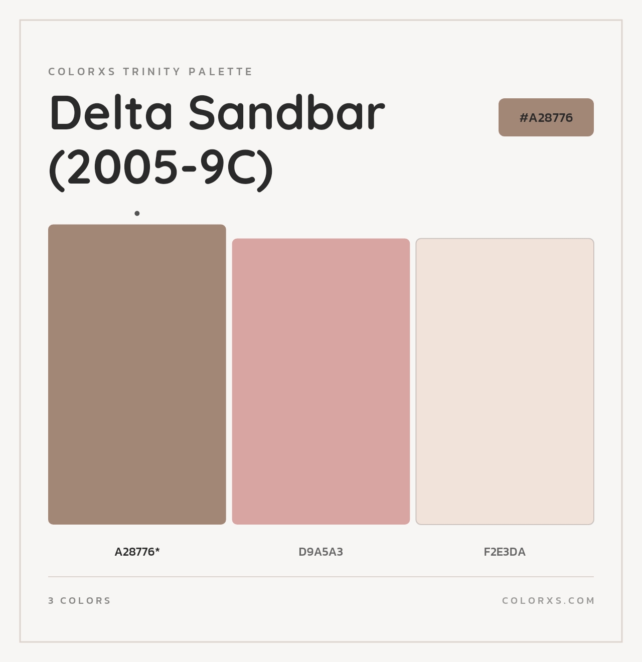 Delta Sandbar (2005-9C) - Colorxs Trinity Palette