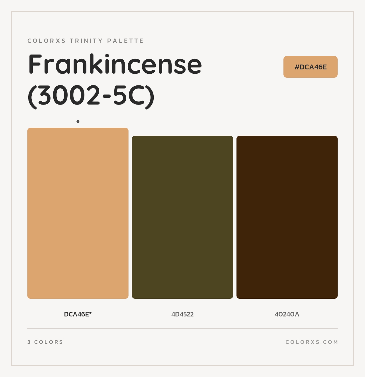 Frankincense (3002-5C) - Colorxs Trinity Palette