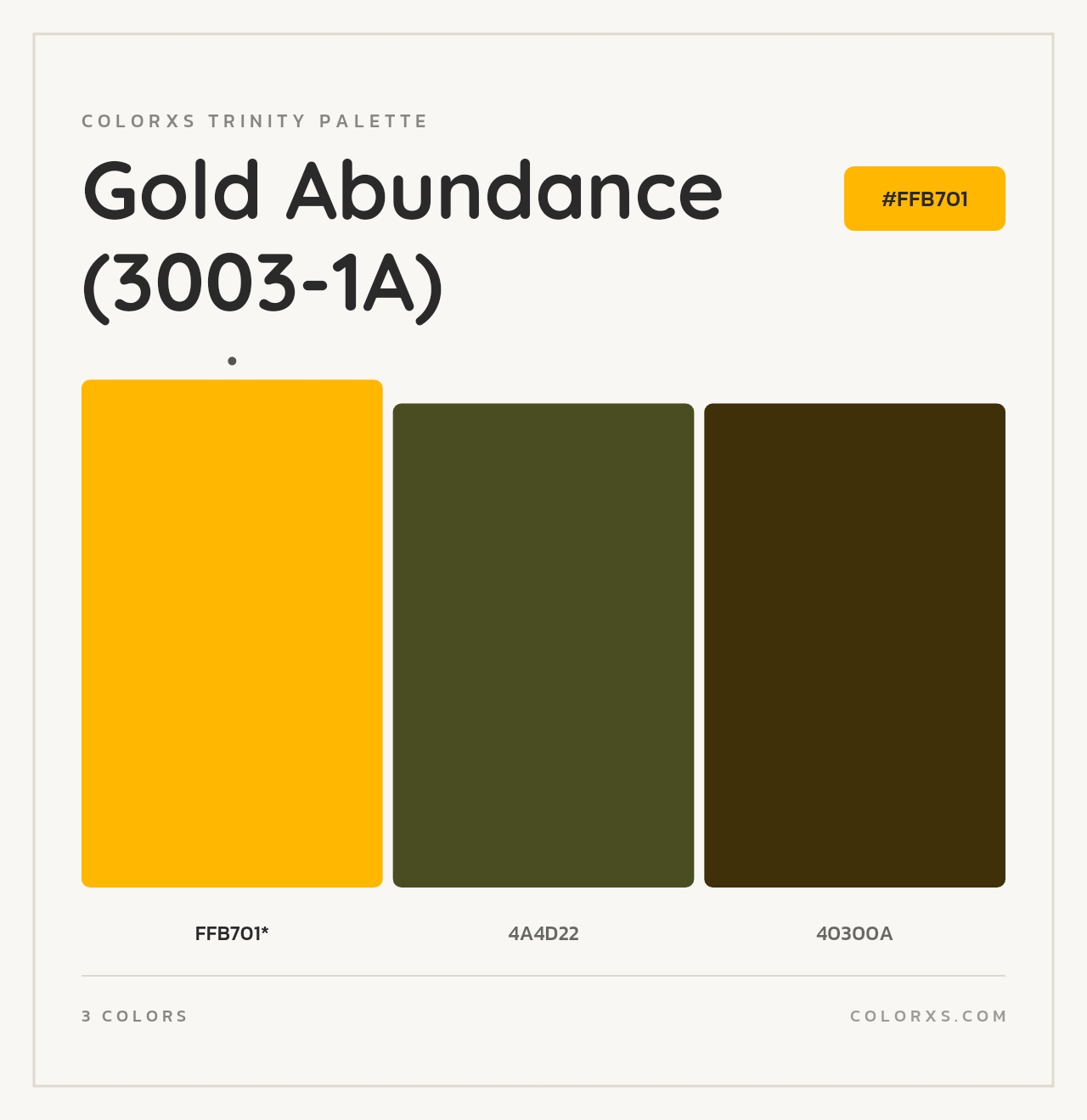 Gold Abundance (3003-1A) - Colorxs Trinity Palette