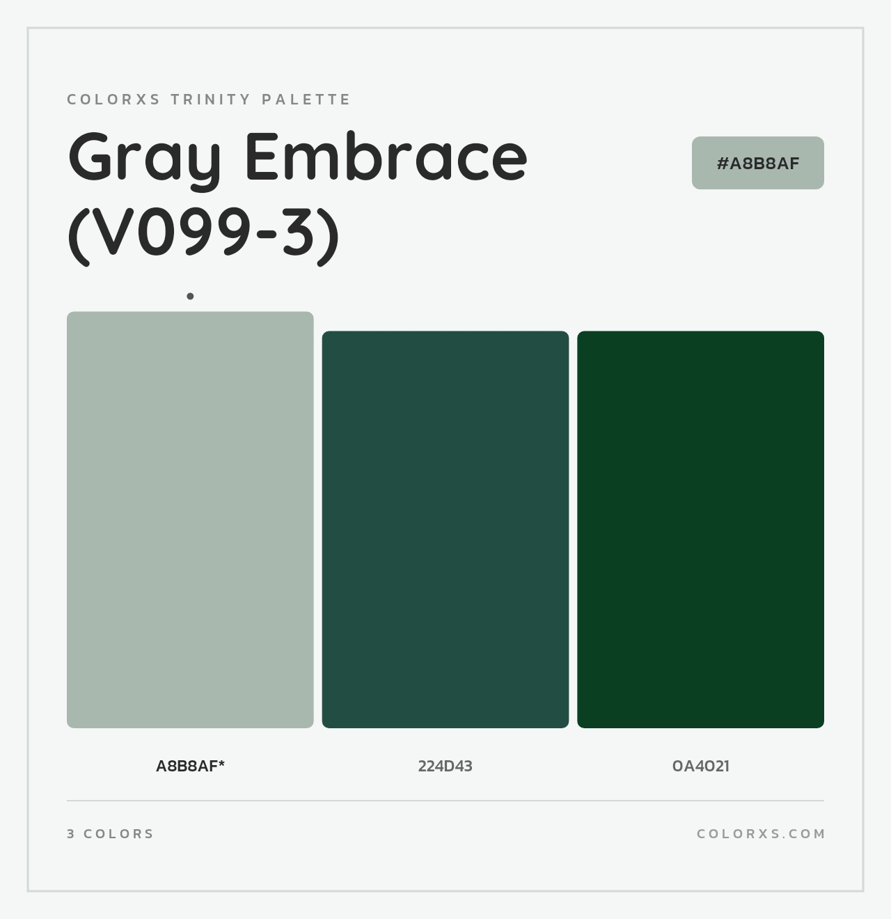 Gray Embrace (V099-3) - Colorxs Trinity Palette