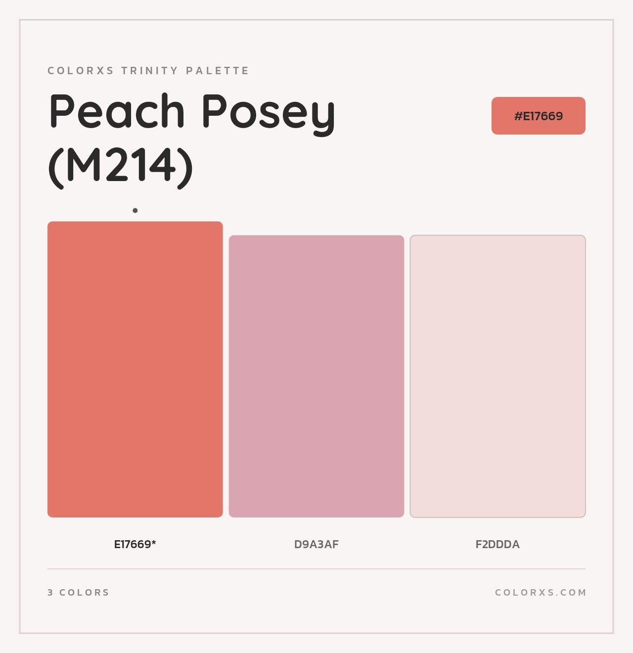 Peach Posey (M214) - Colorxs Trinity Palette