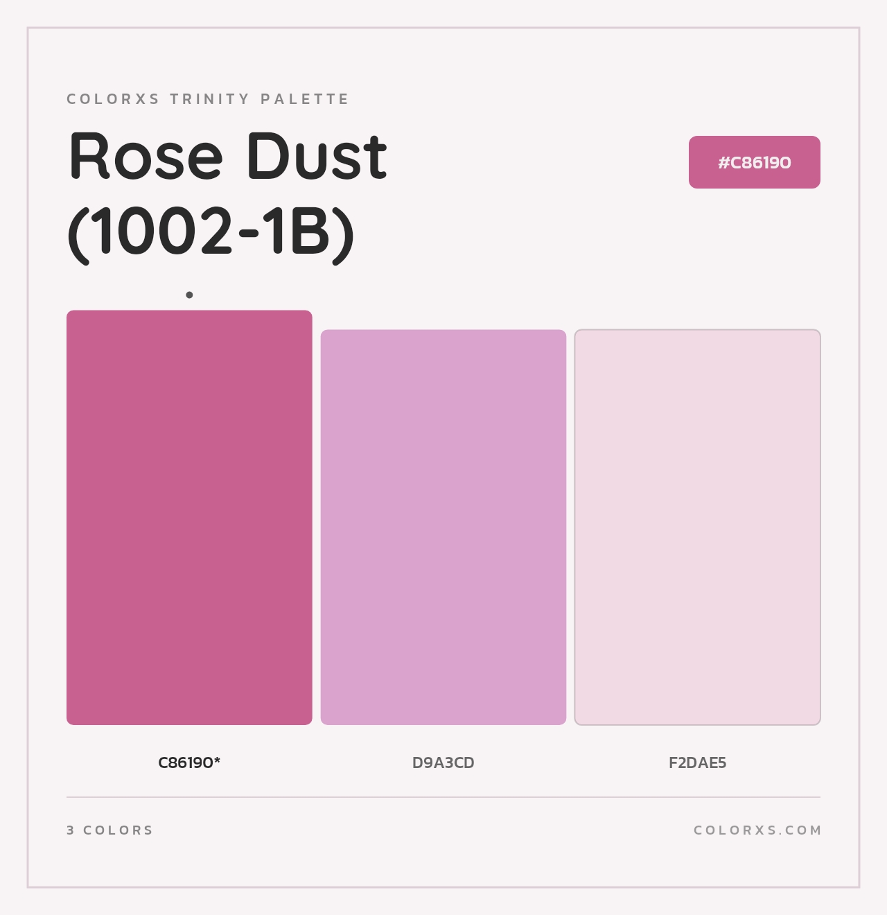 Rose Dust (1002-1B) - Colorxs Trinity Palette