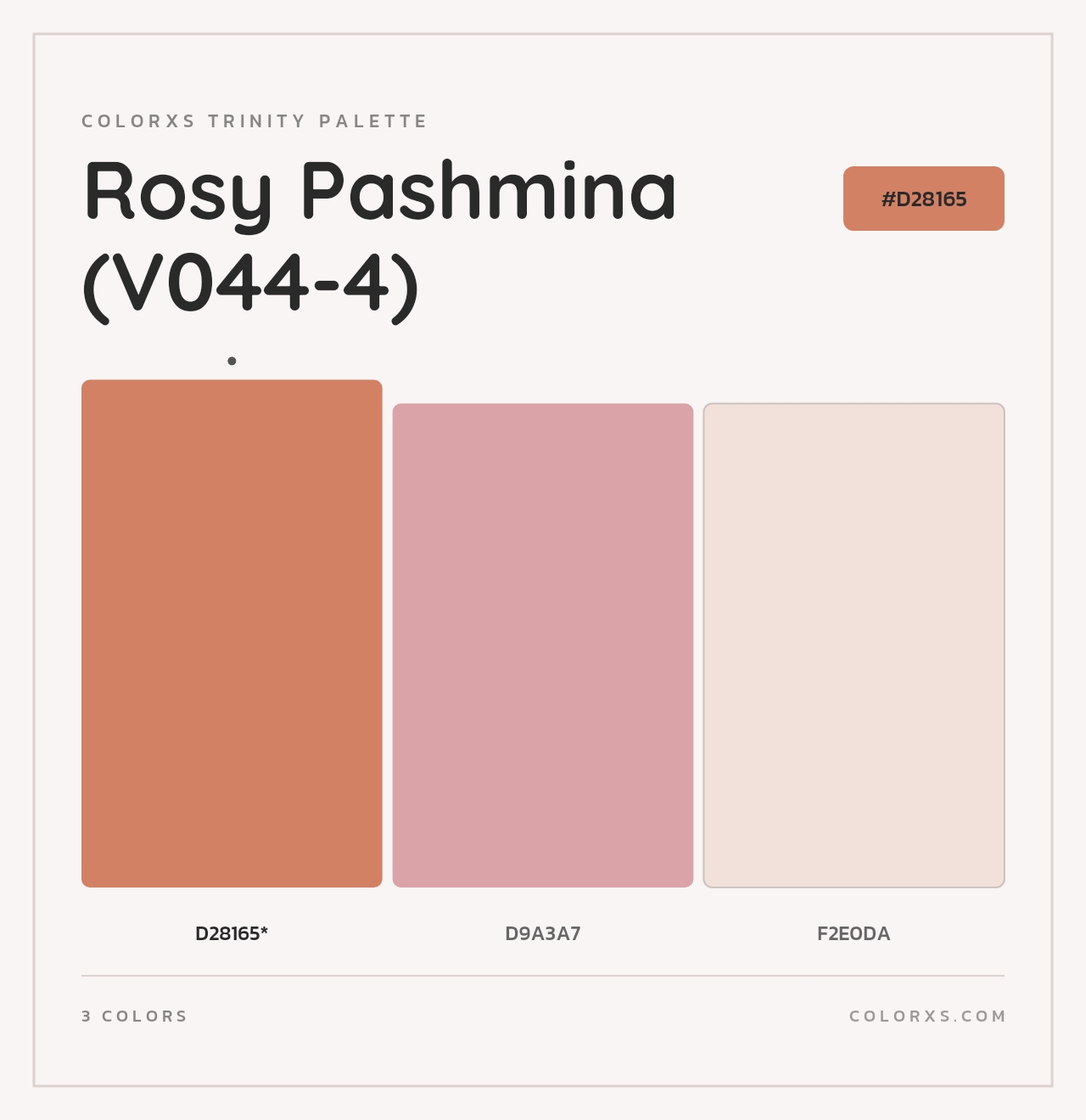 Rosy Pashmina (V044-4) - Colorxs Trinity Palette