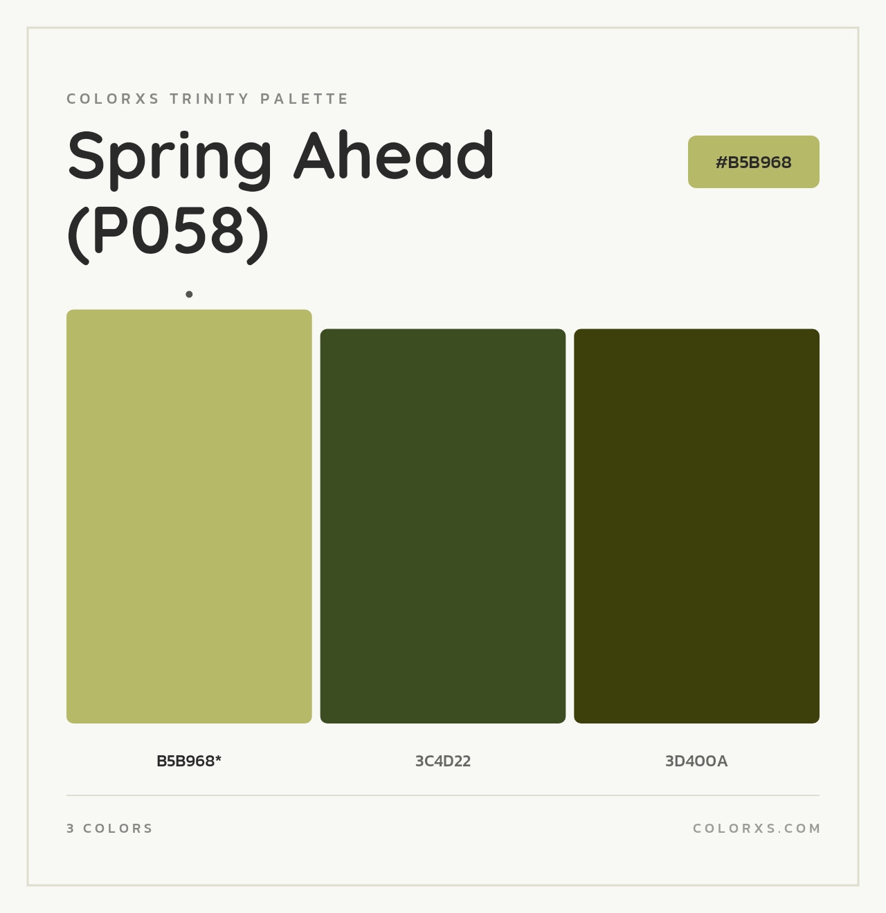 Spring Ahead (P058) - Colorxs Trinity Palette