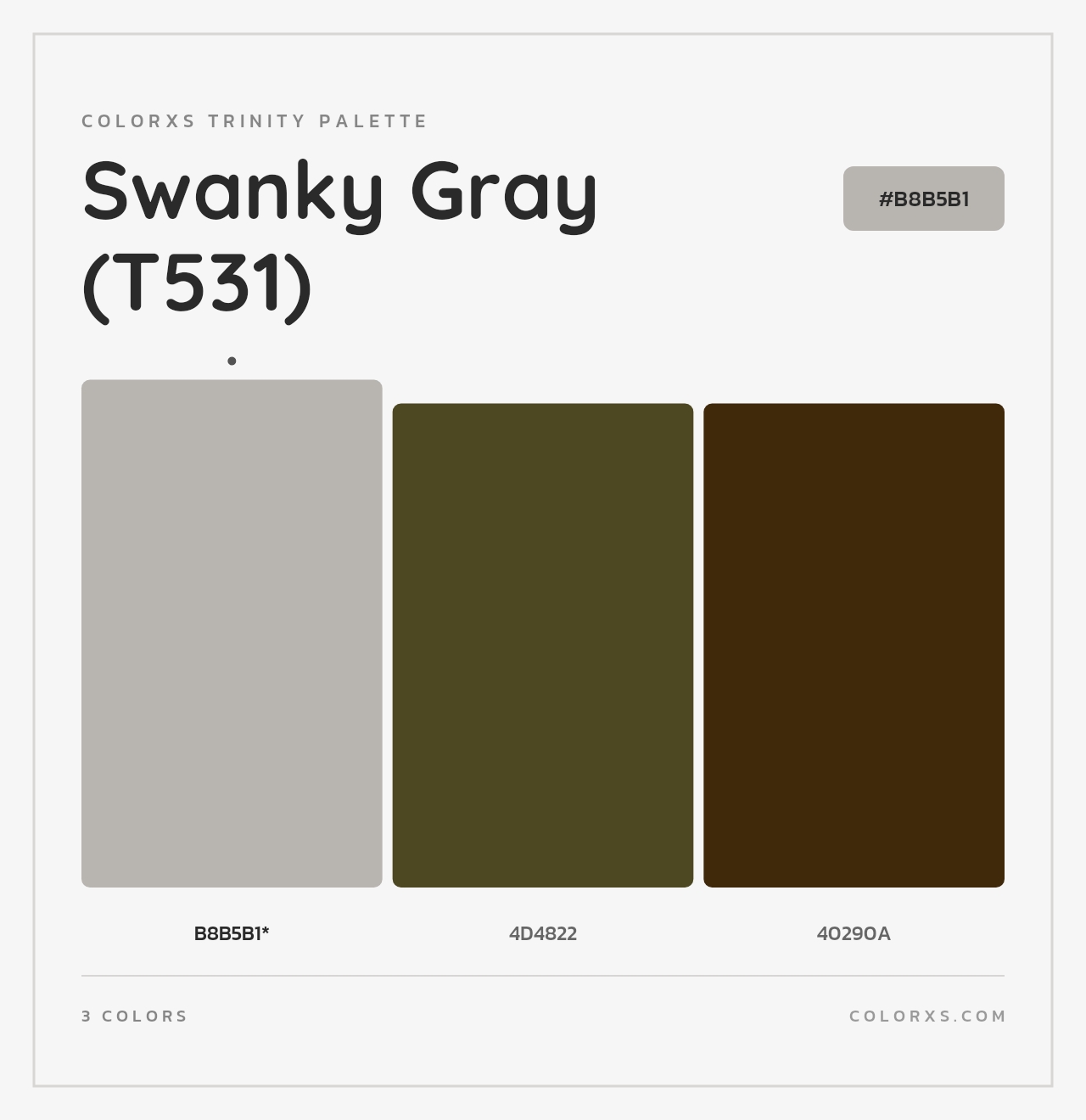 Swanky Gray (T531) - Colorxs Trinity Palette