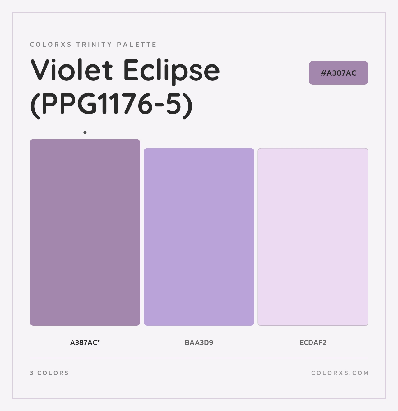 Violet Eclipse (PPG1176-5) - Colorxs Trinity Palette