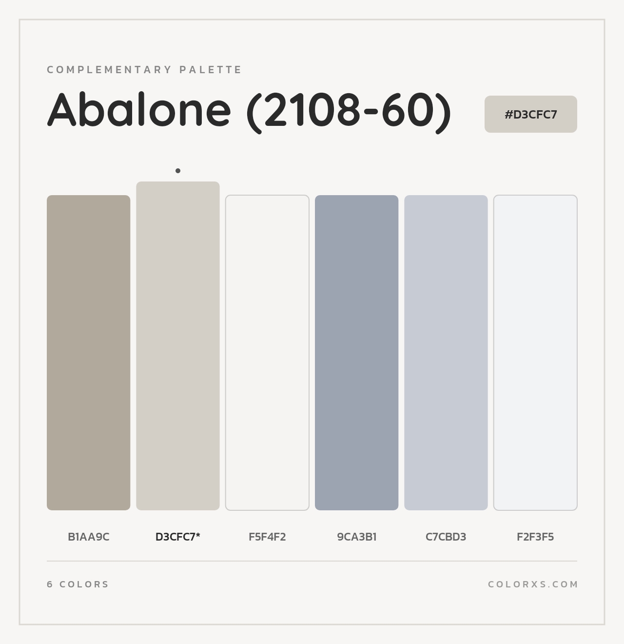 Abalone (2108-60) - Complementary Color Palette