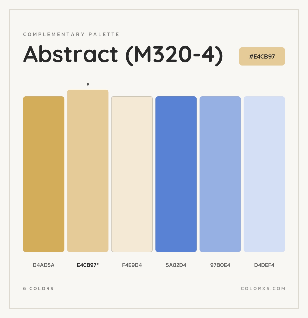 Abstract (M320-4) - Complementary Color Palette