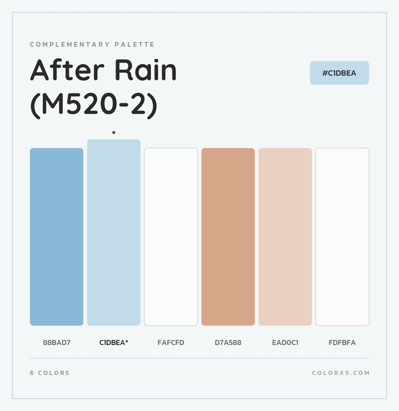 After Rain (M520-2) - Complementary Color Palette
