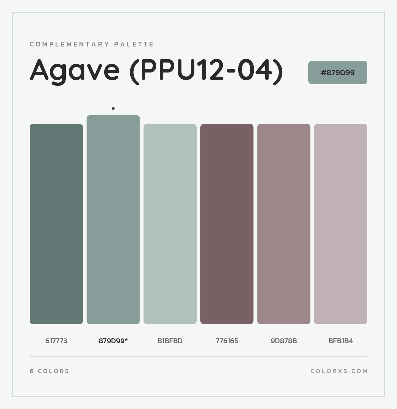 Agave (PPU12-04) - Complementary Color Palette