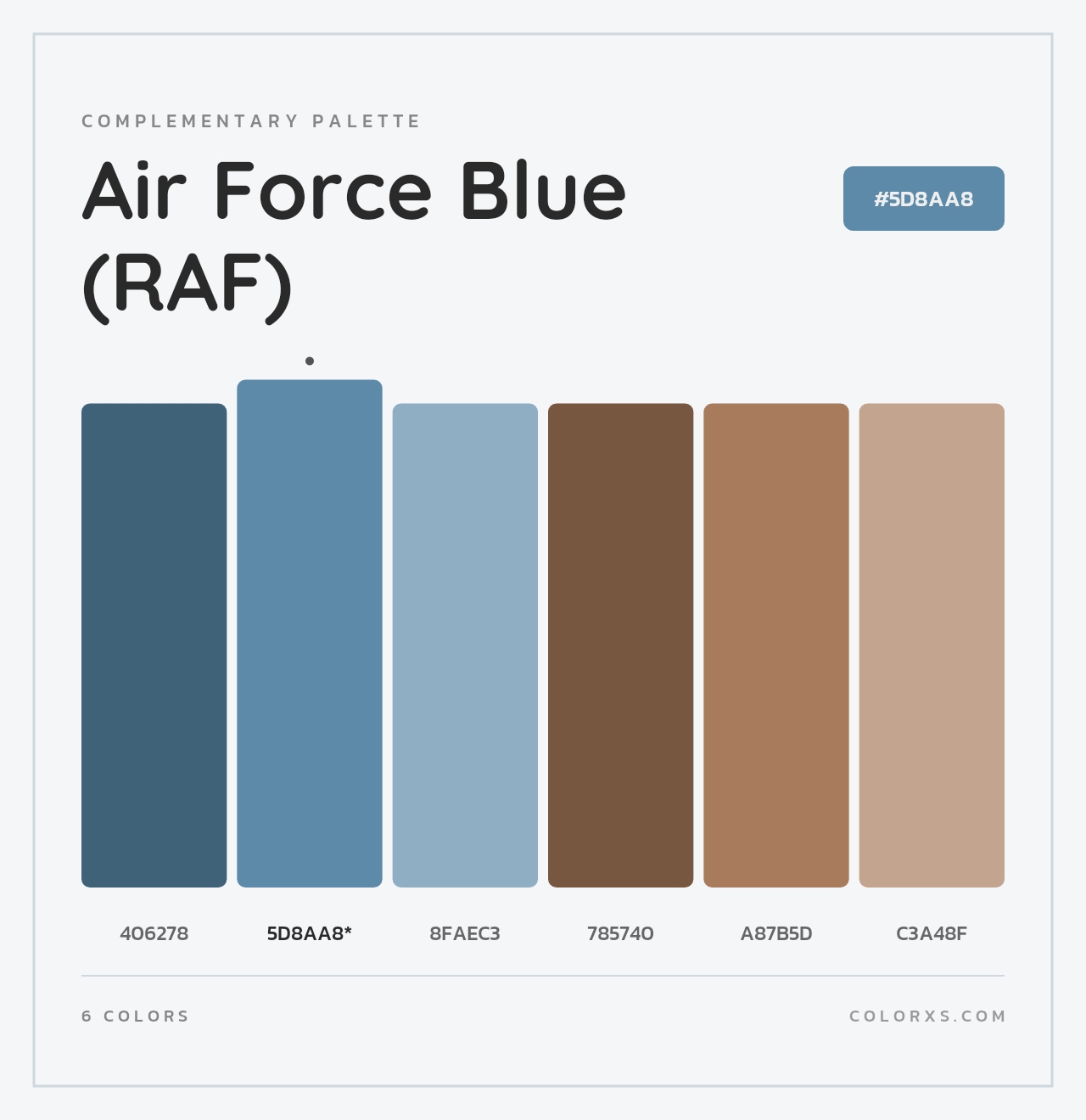 Air Force Blue (RAF) - Complementary Color Palette