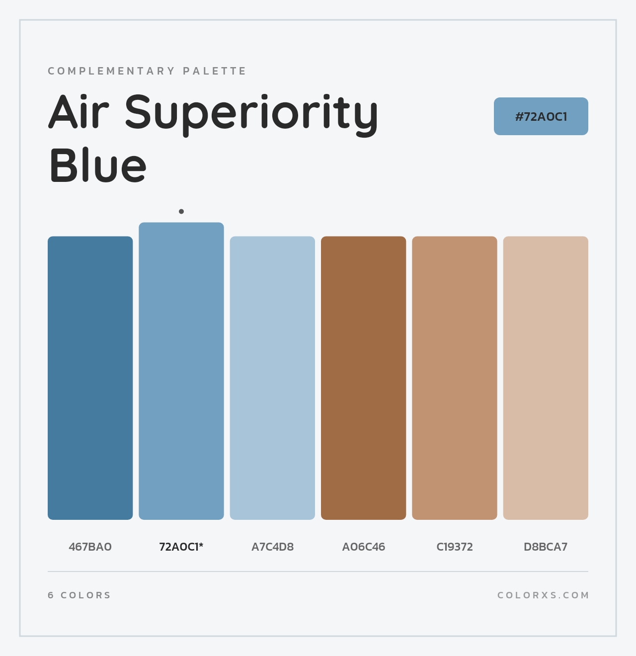 Air Superiority Blue - Complementary Color Palette