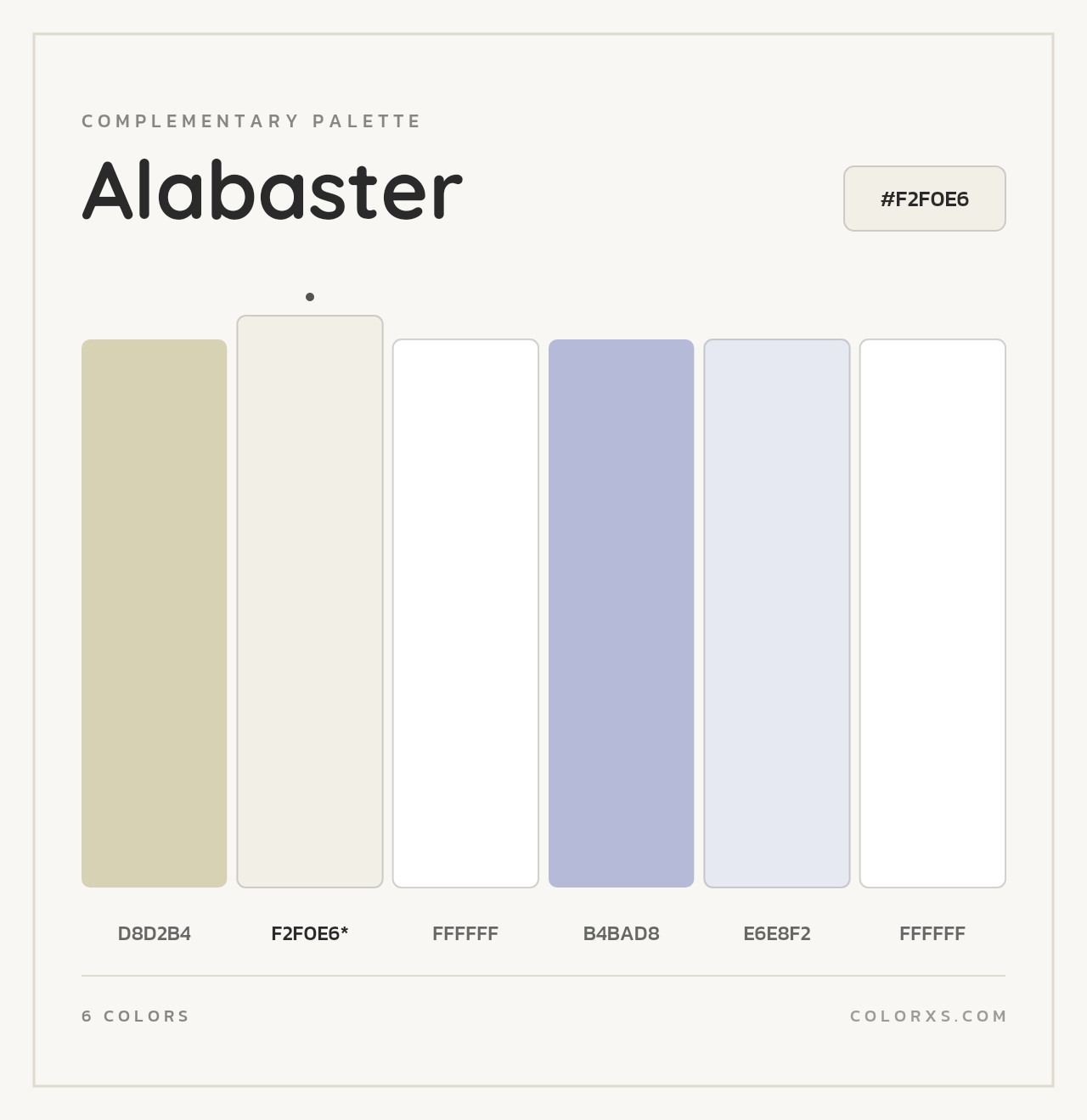 Alabaster - Complementary Color Palette