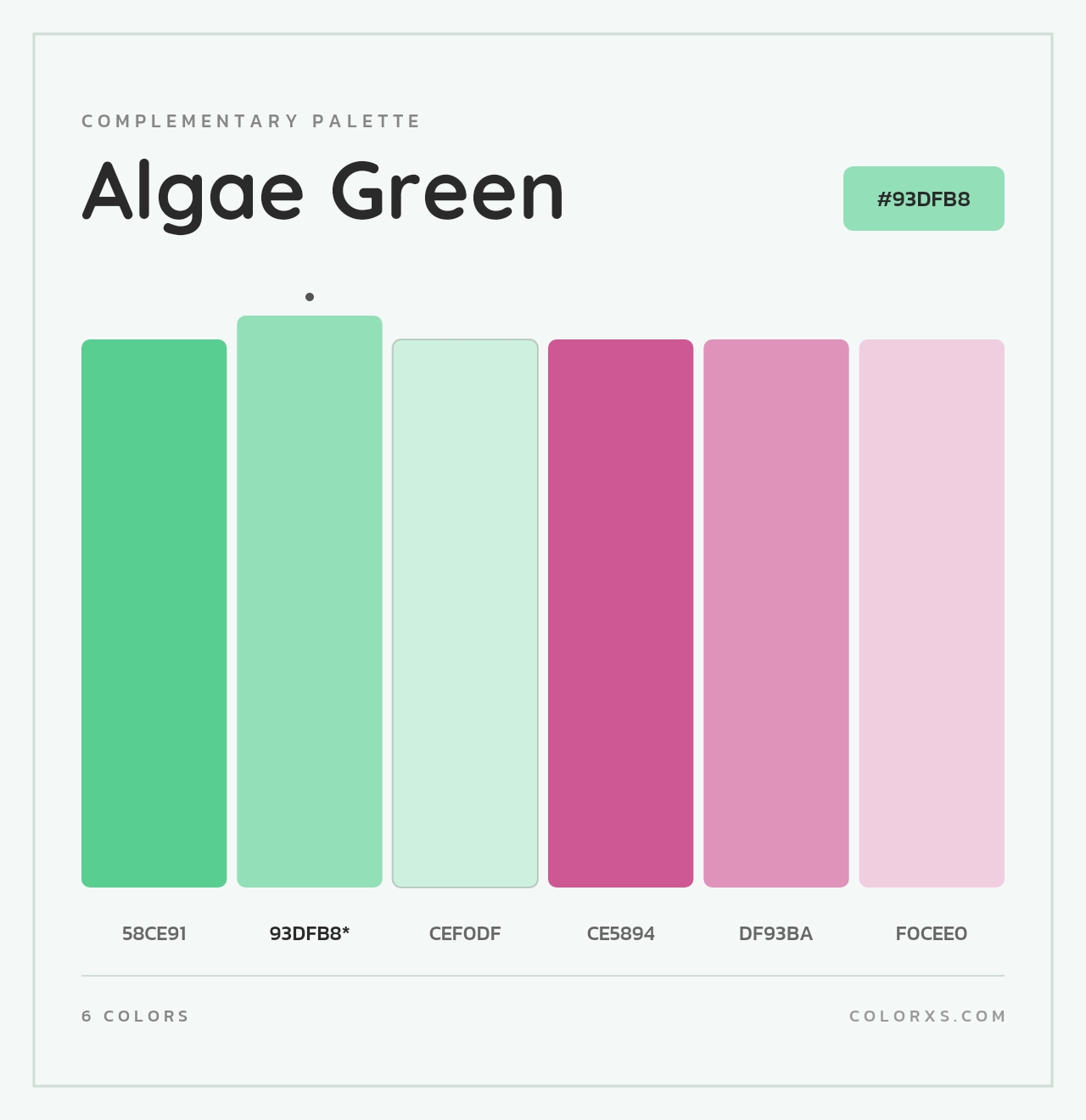 Algae Green - Complementary Color Palette