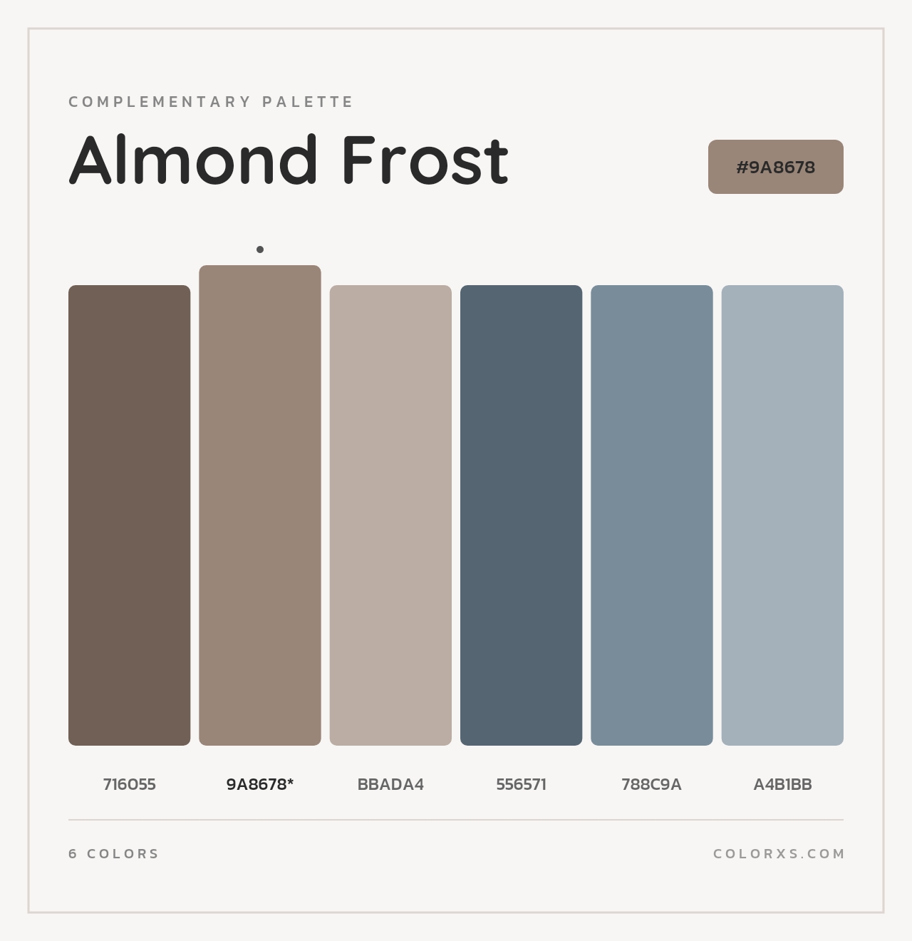 Almond Frost - Complementary Color Palette