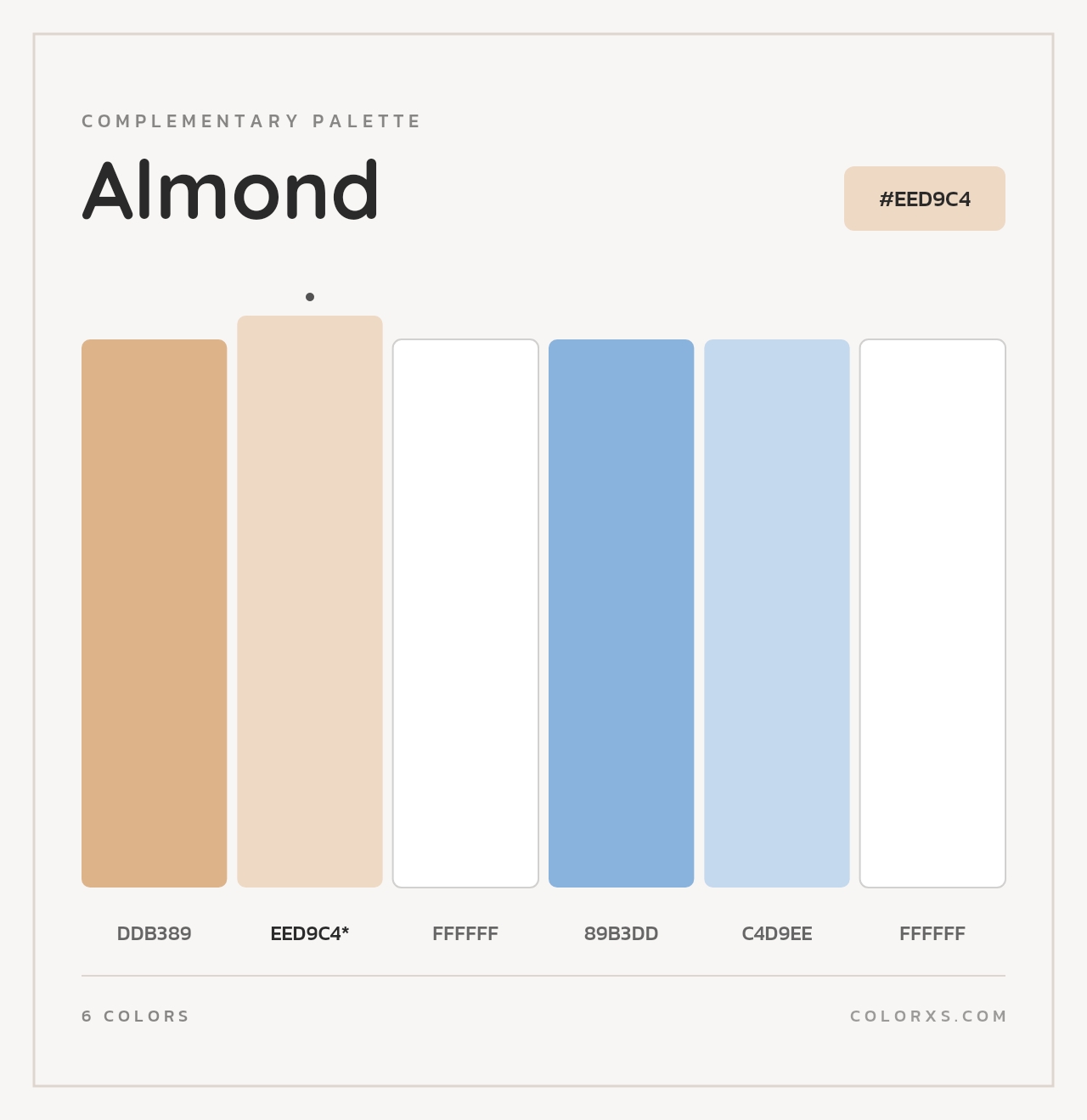Almond - Complementary Color Palette