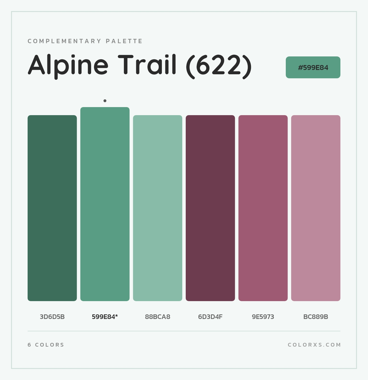 Alpine Trail (622) - Complementary Color Palette