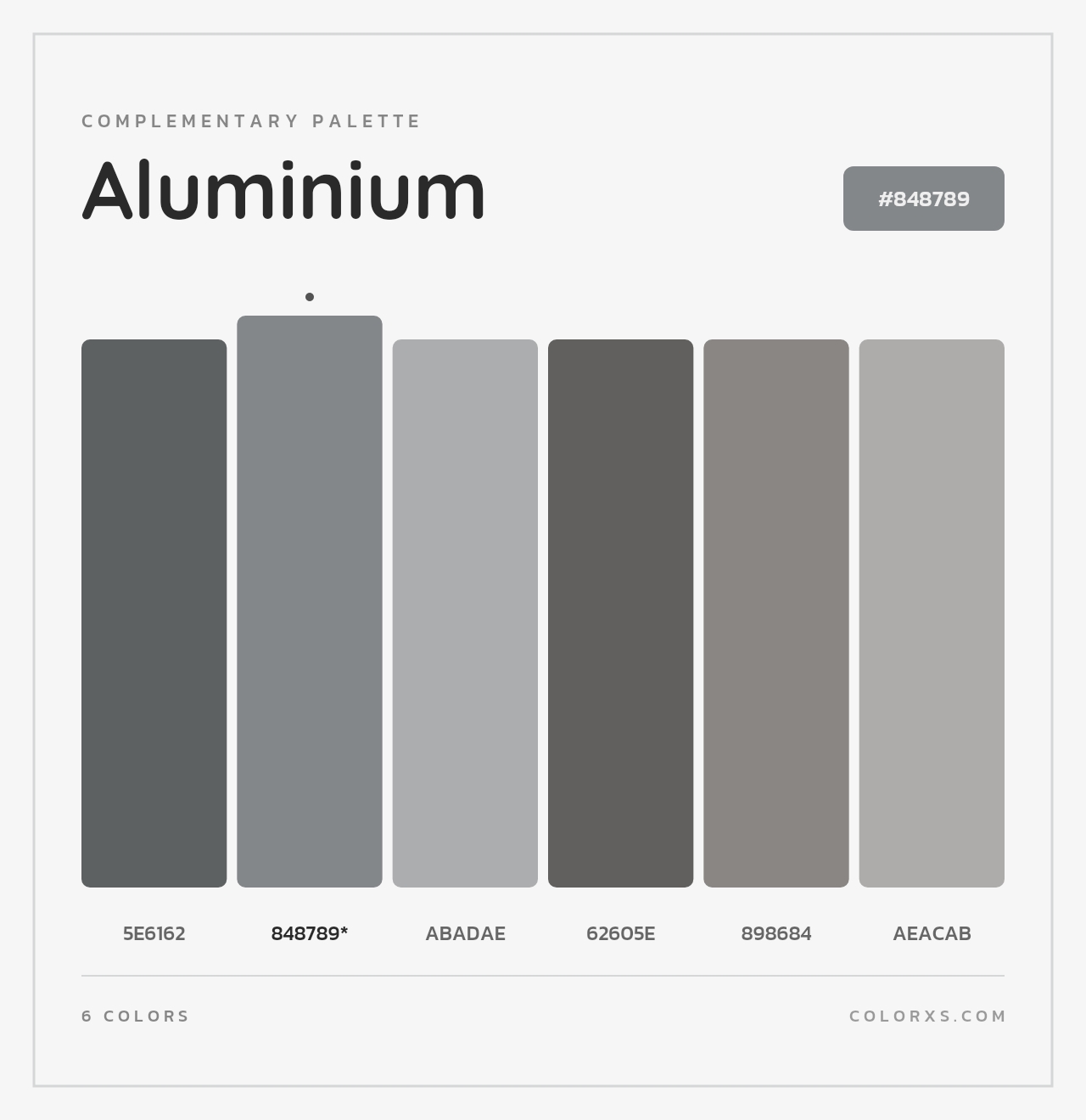 Aluminium - Complementary Color Palette