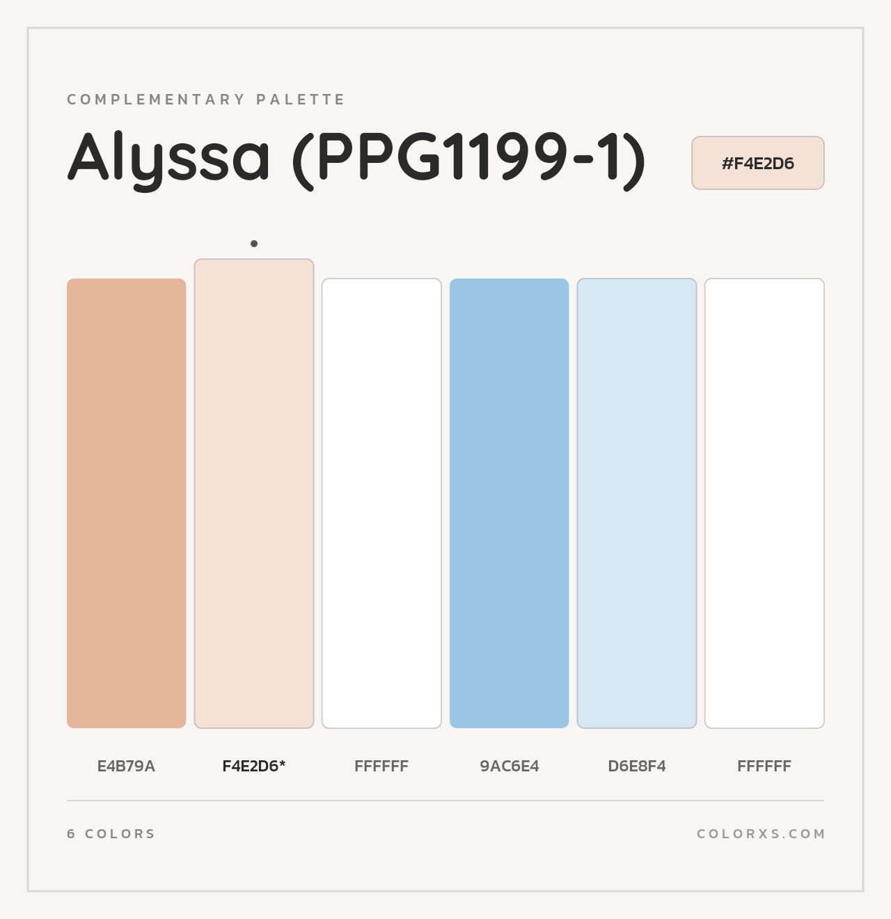 Alyssa (PPG1199-1) - Complementary Color Palette