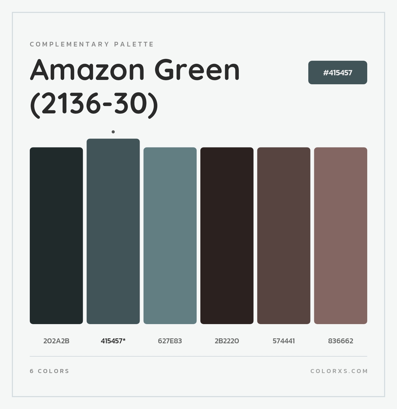 Amazon Green (2136-30) - Complementary Color Palette