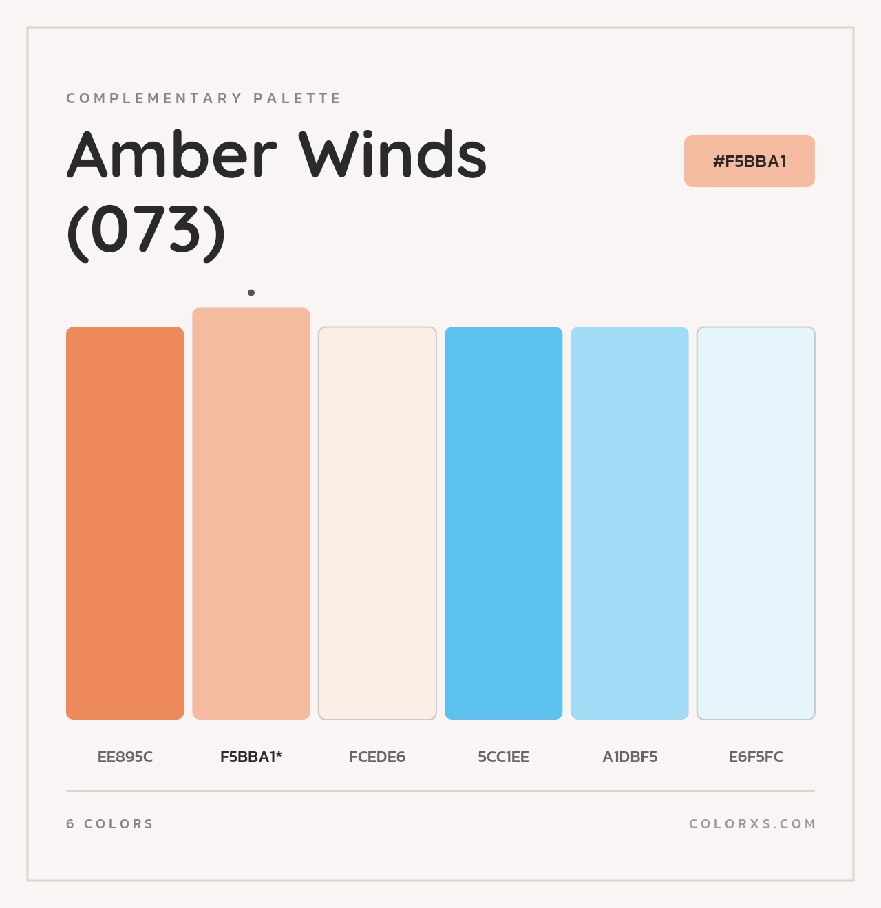 Amber Winds (073) - Complementary Color Palette
