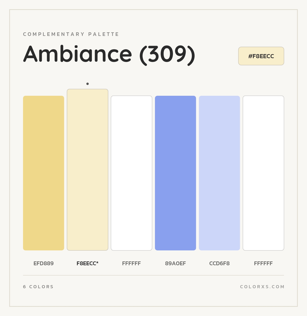 Ambiance (309) - Complementary Color Palette