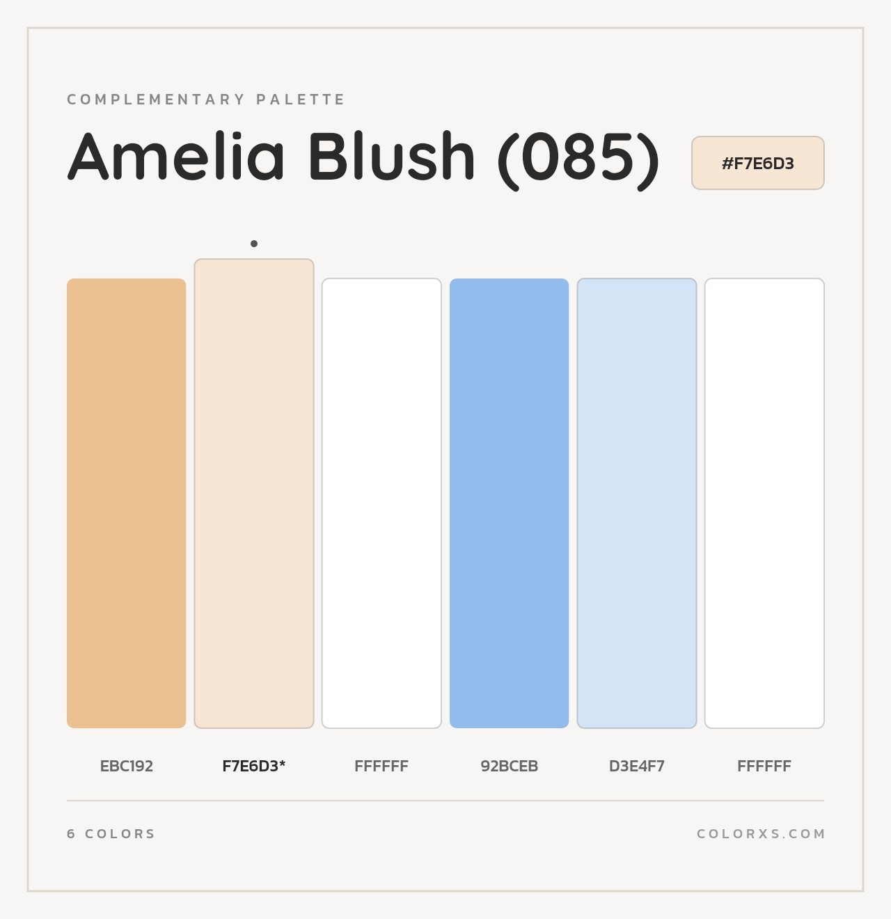 Amelia Blush (085) - Complementary Color Palette