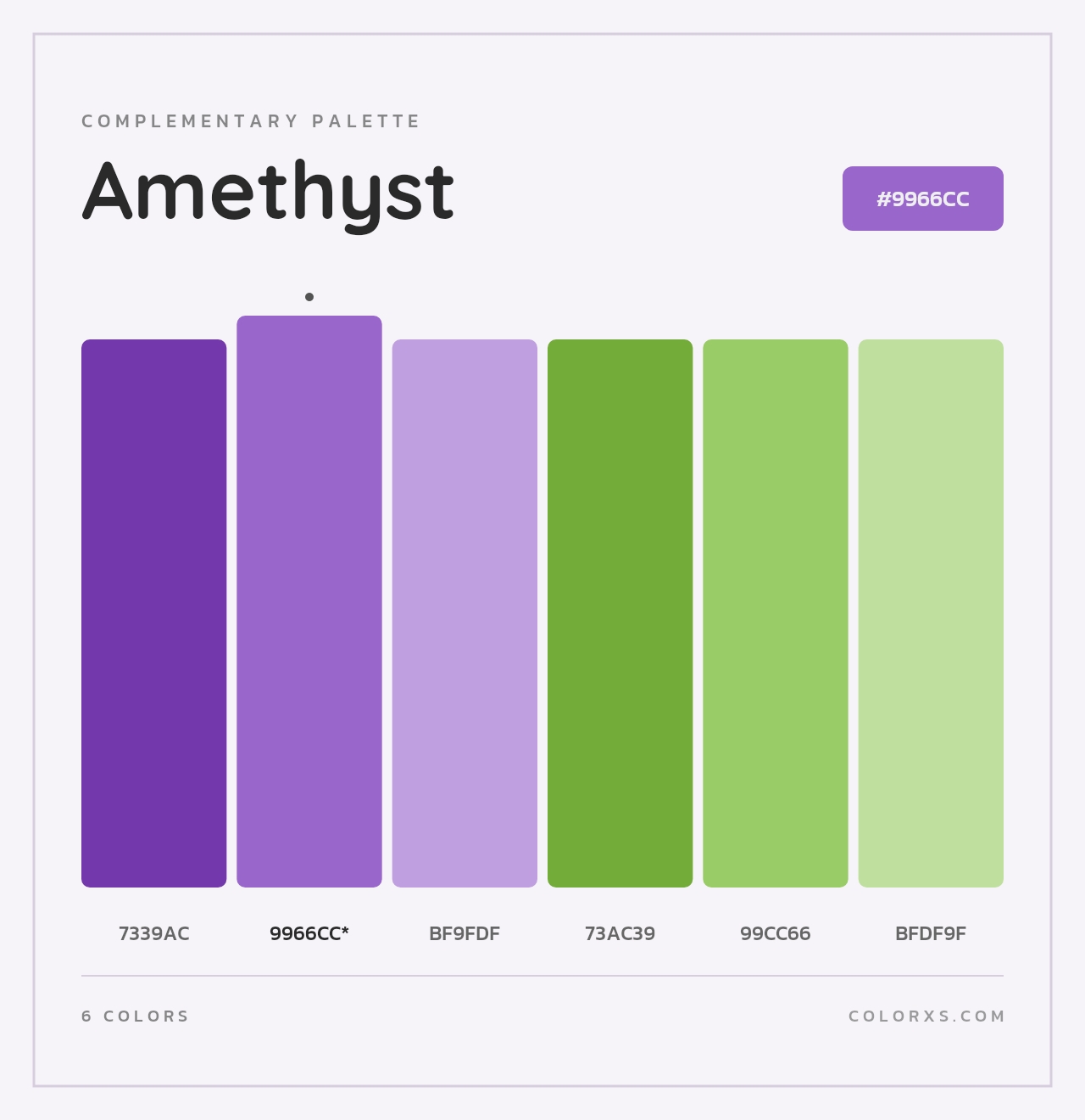 Amethyst - Complementary Color Palette