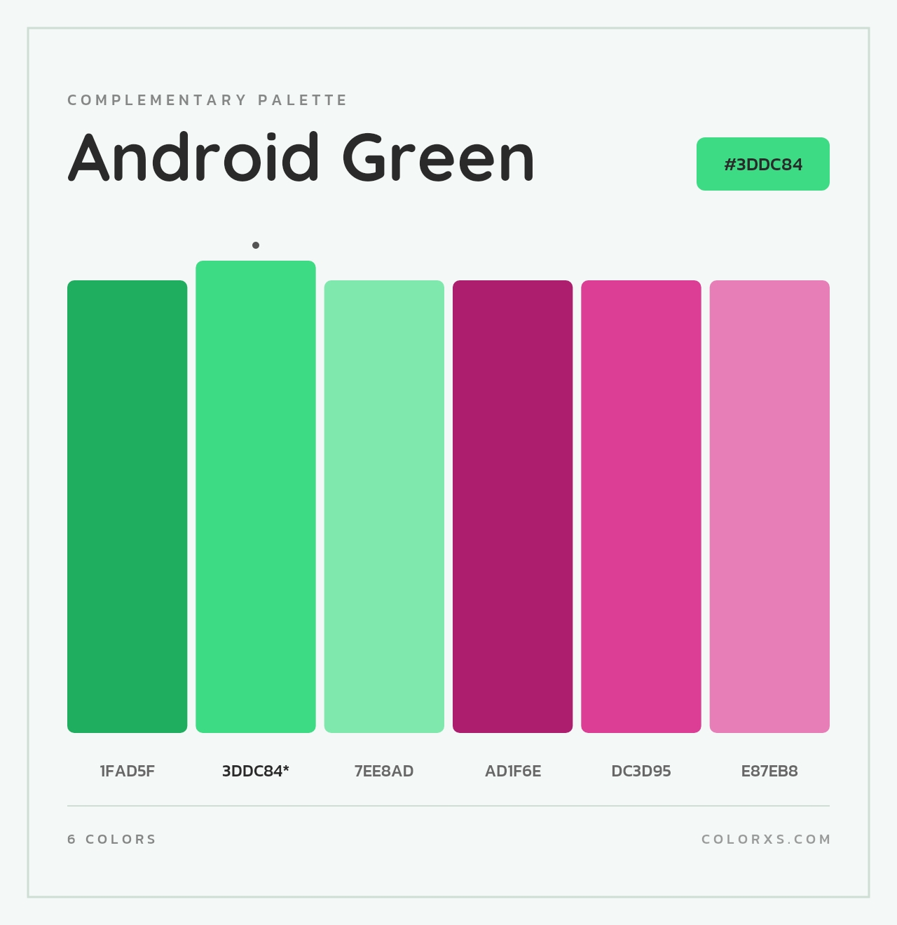 Android Green - Complementary Color Palette
