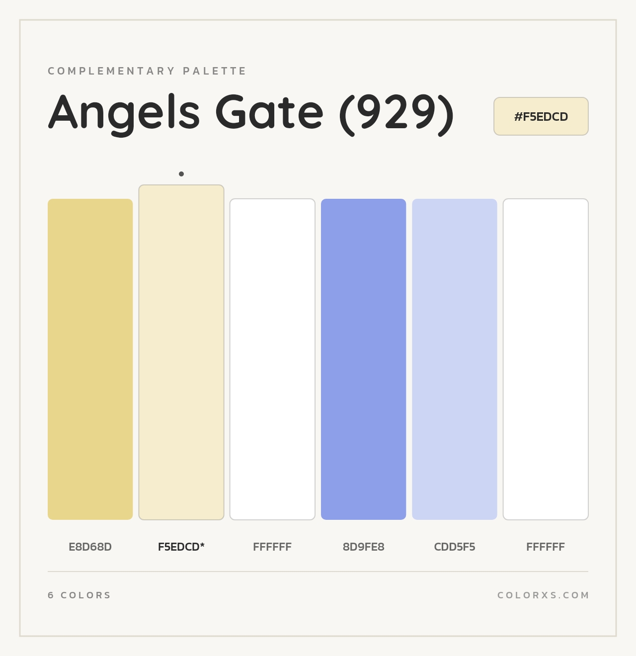 Angels Gate (929) - Complementary Color Palette