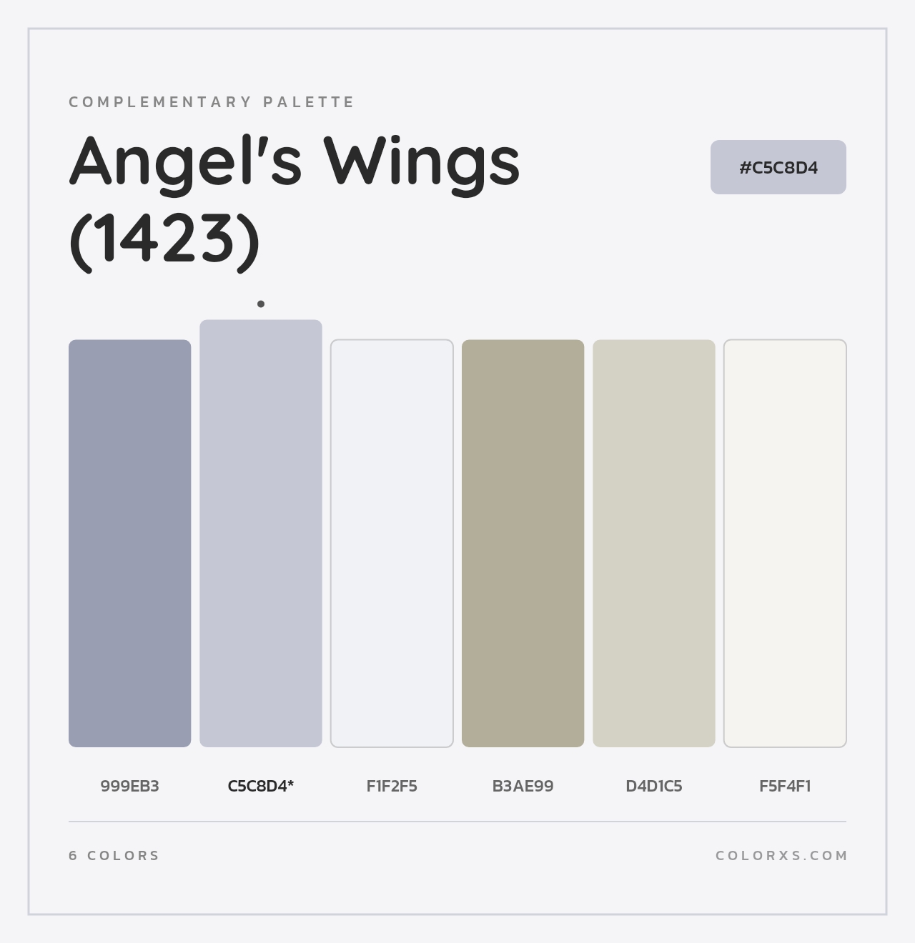 Angel's Wings (1423) - Complementary Color Palette