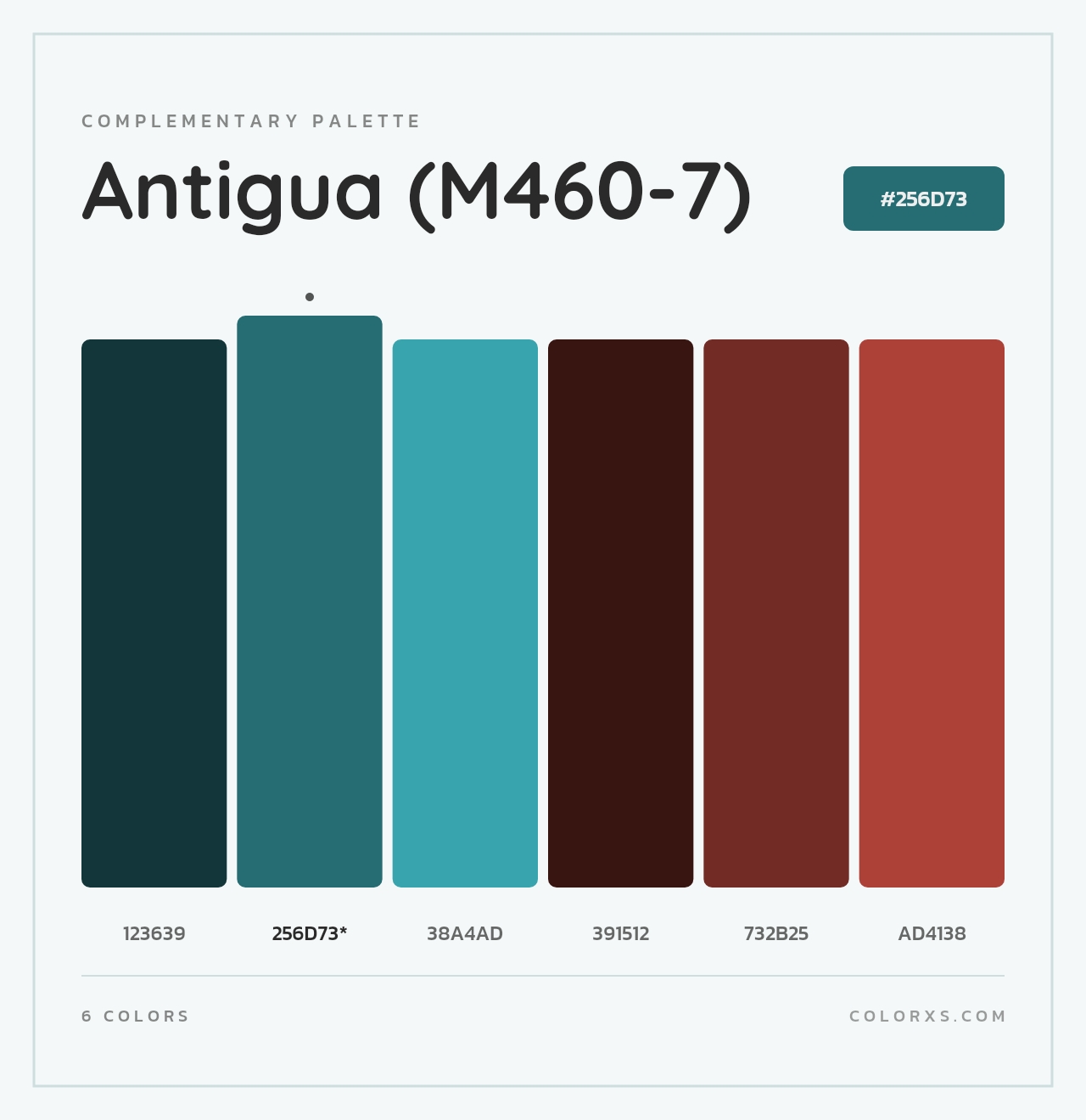 Antigua (M460-7) - Complementary Color Palette