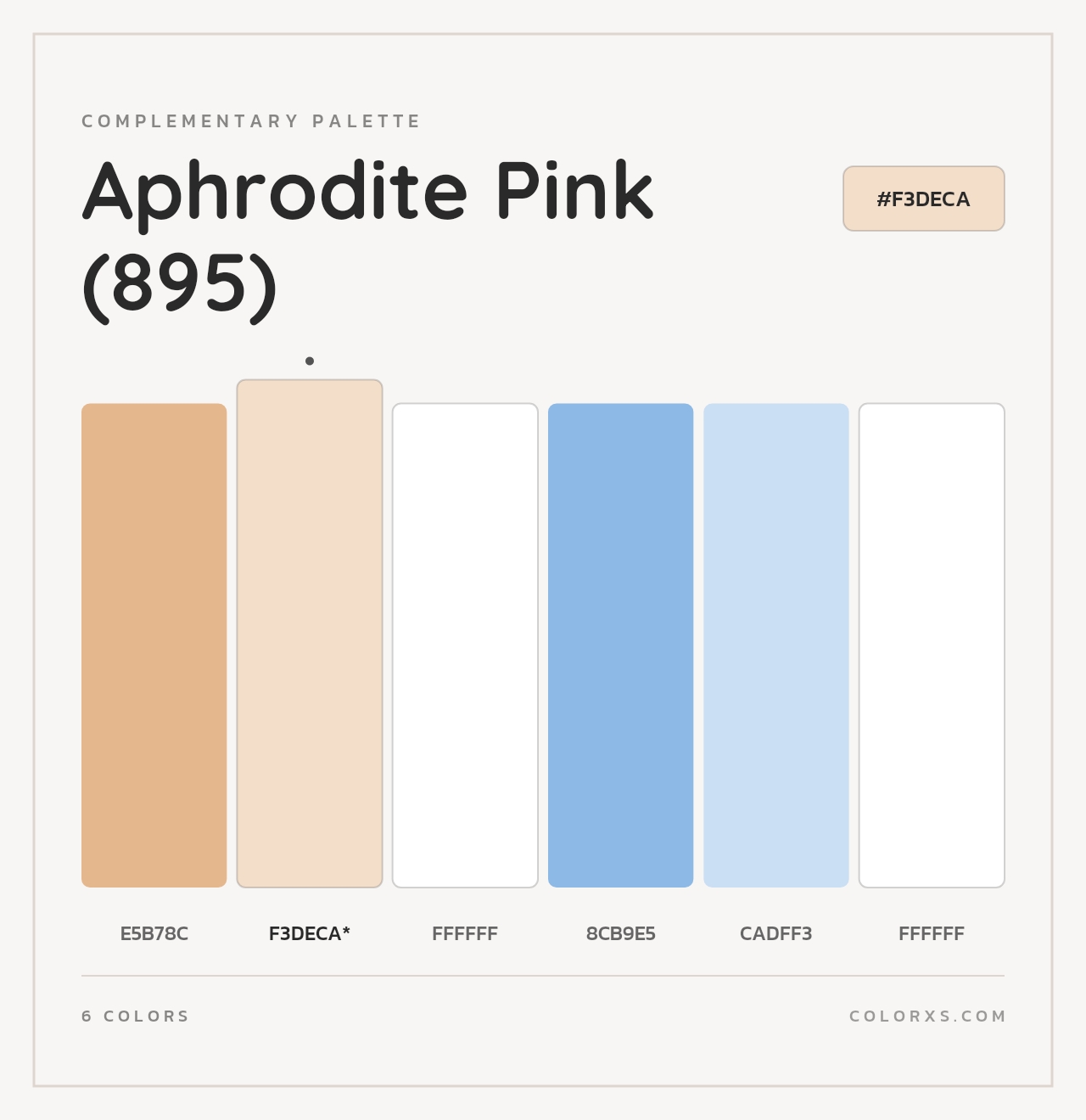 Aphrodite Pink (895) - Complementary Color Palette