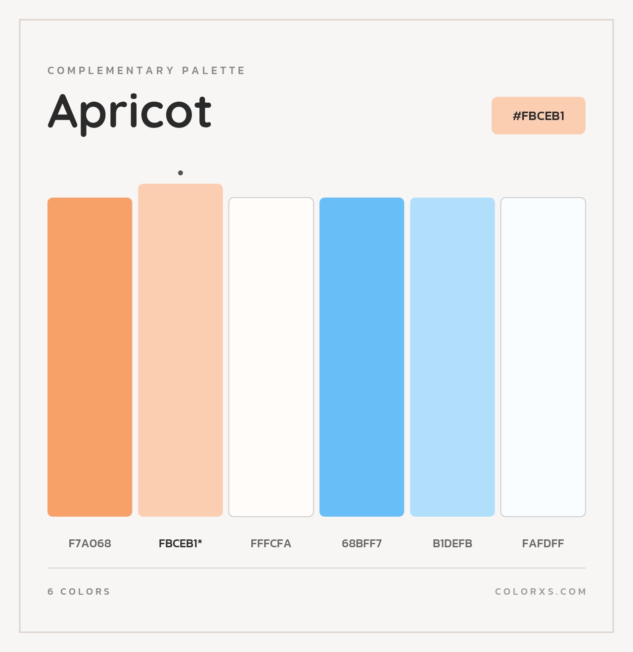 Apricot - Complementary Color Palette