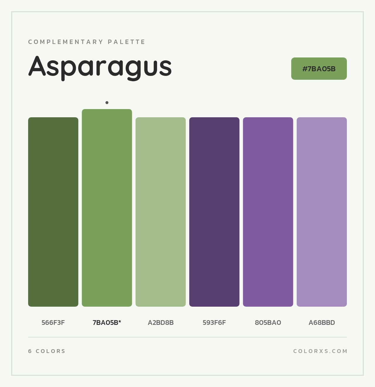 Asparagus - Complementary Color Palette