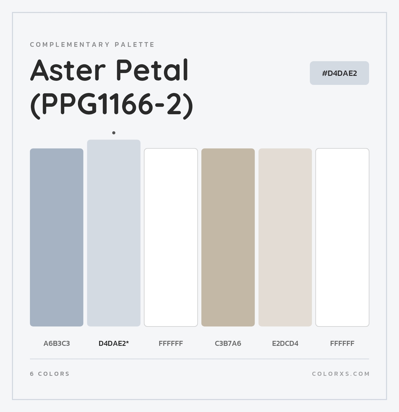 Aster Petal (PPG1166-2) - Complementary Color Palette