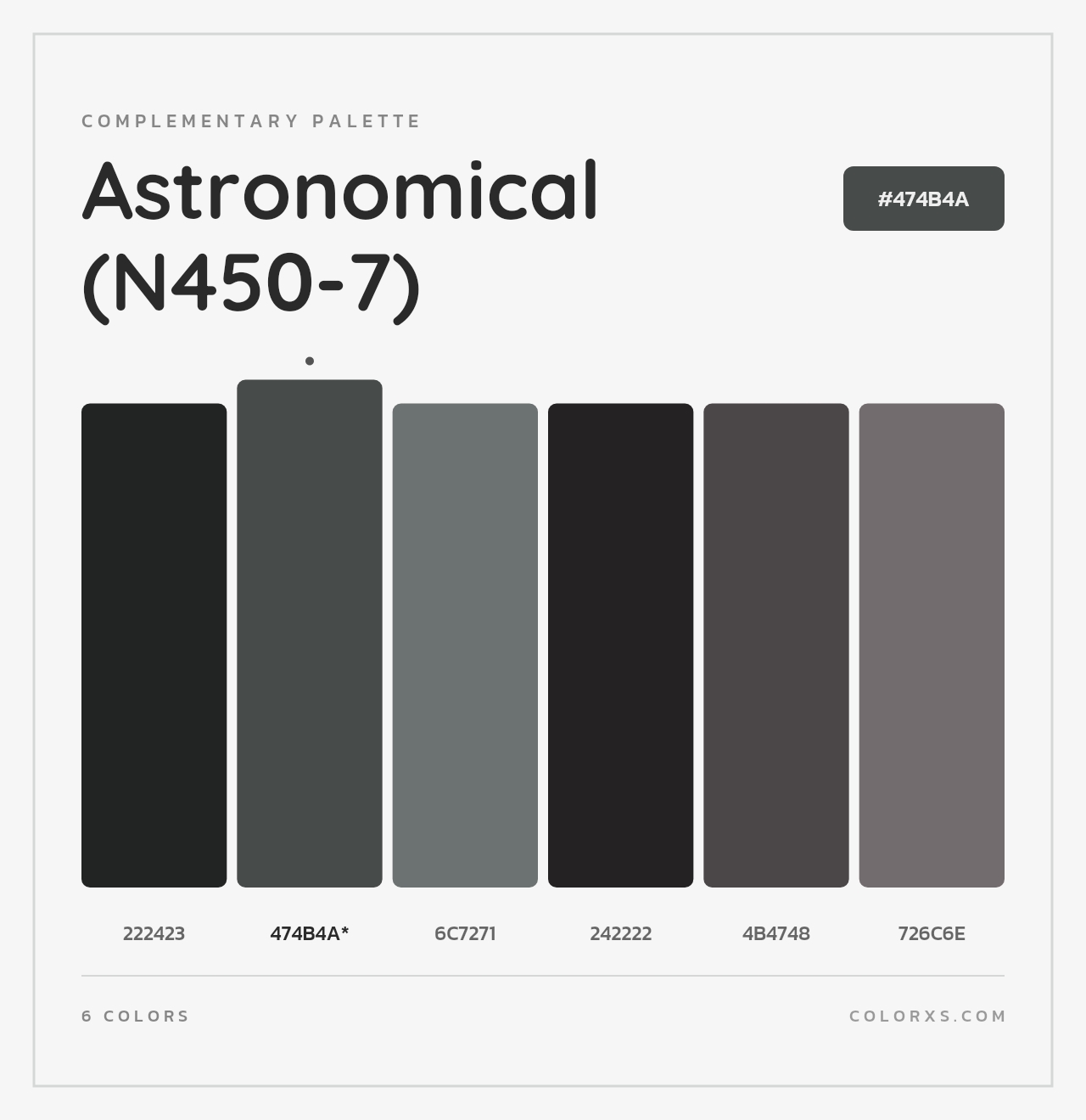 Astronomical (N450-7) - Complementary Color Palette