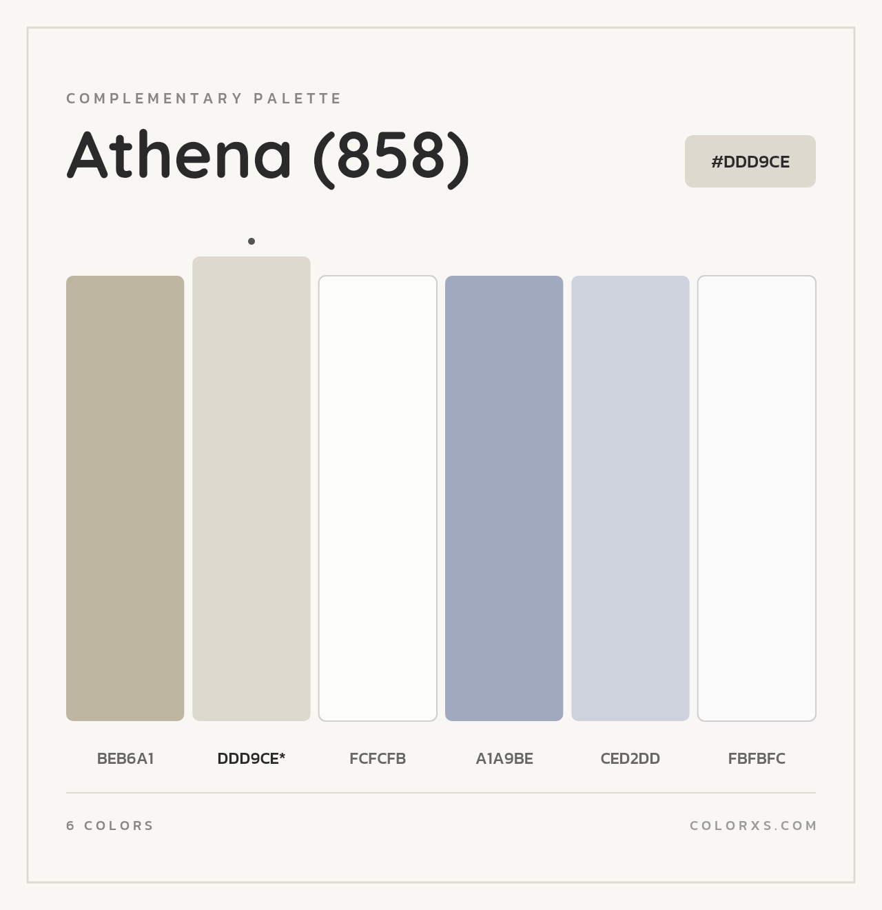 Athena (858) - Complementary Color Palette