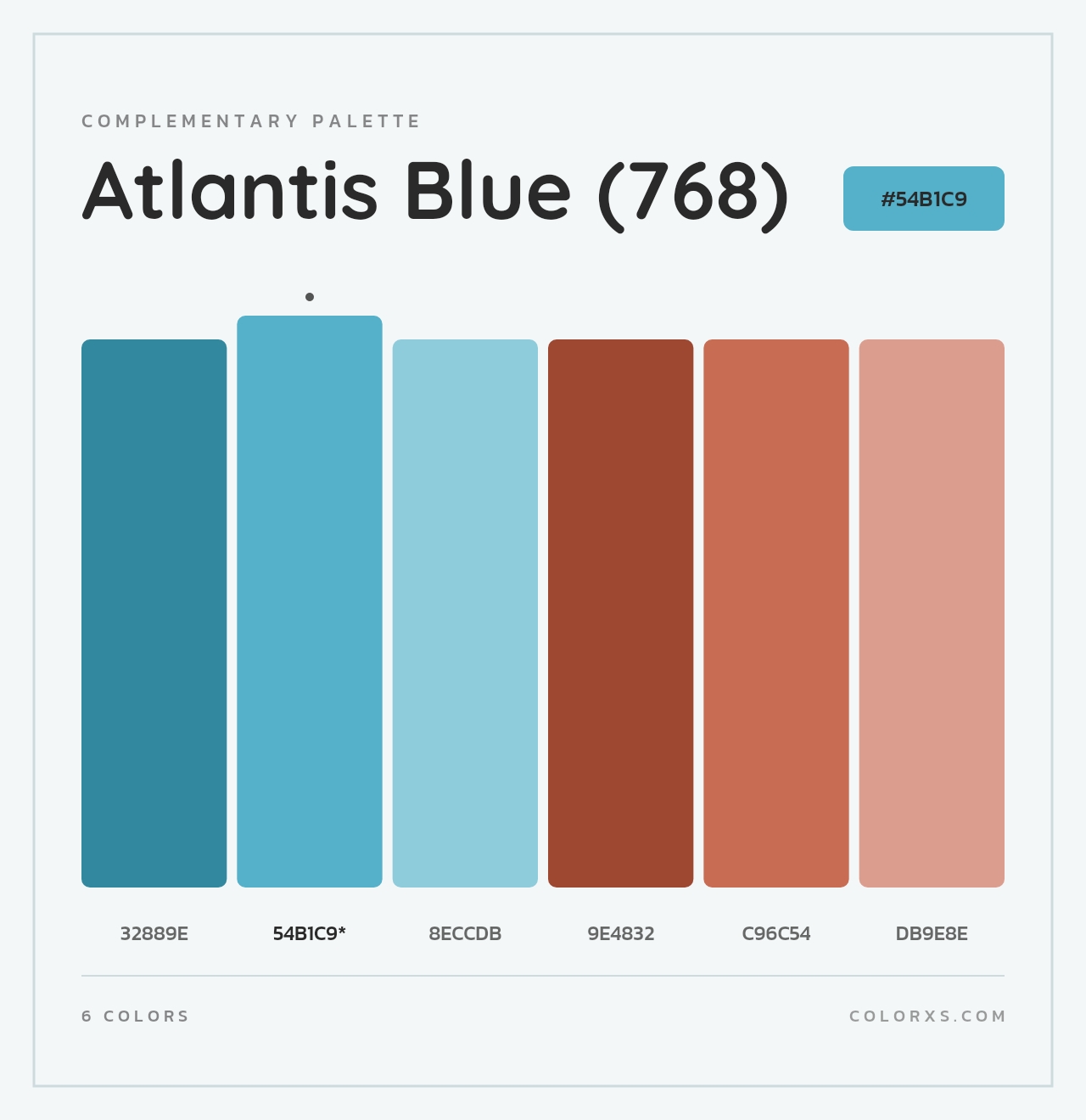 Atlantis Blue (768) - Complementary Color Palette