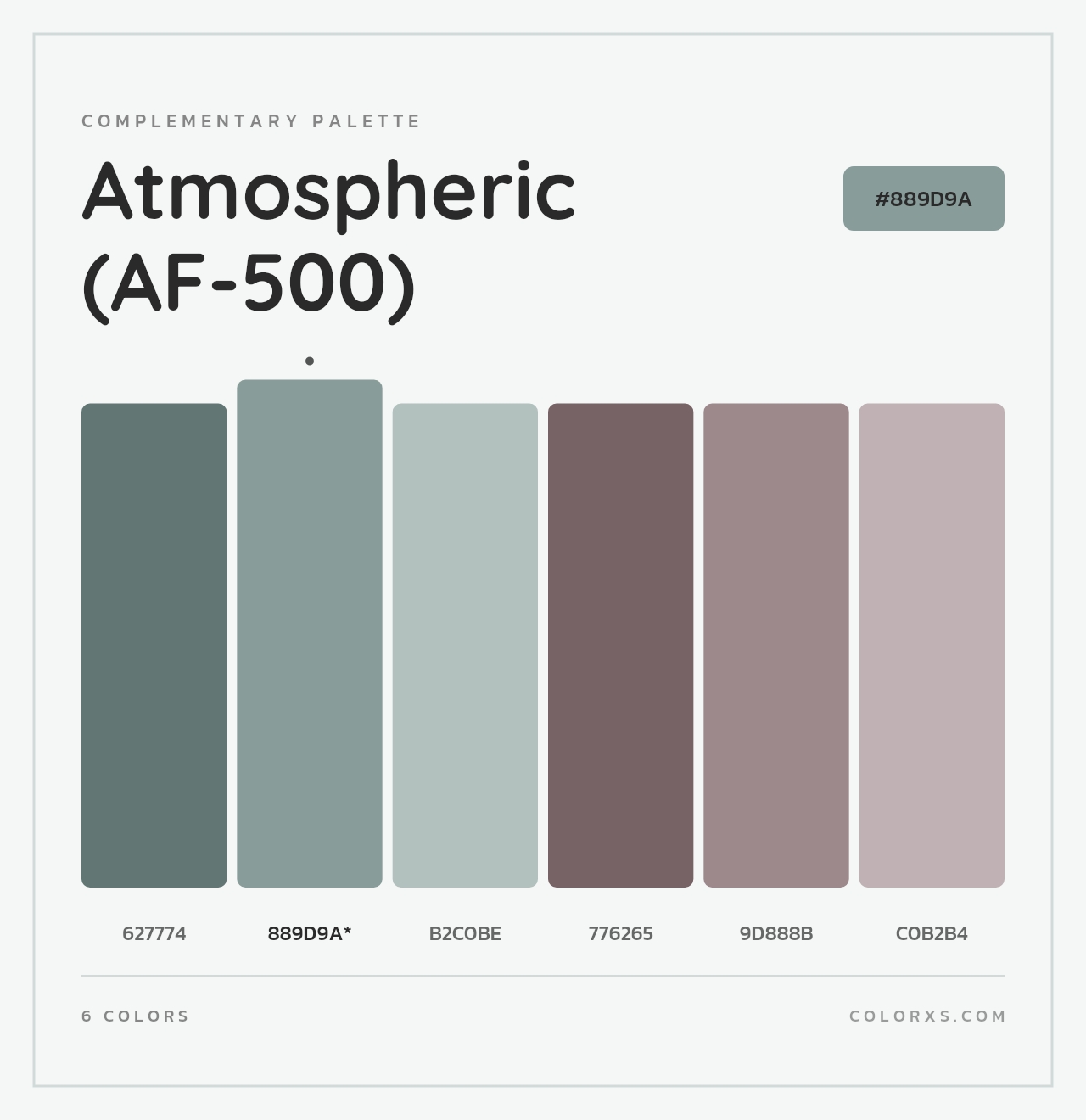 Atmospheric (AF-500) - Complementary Color Palette