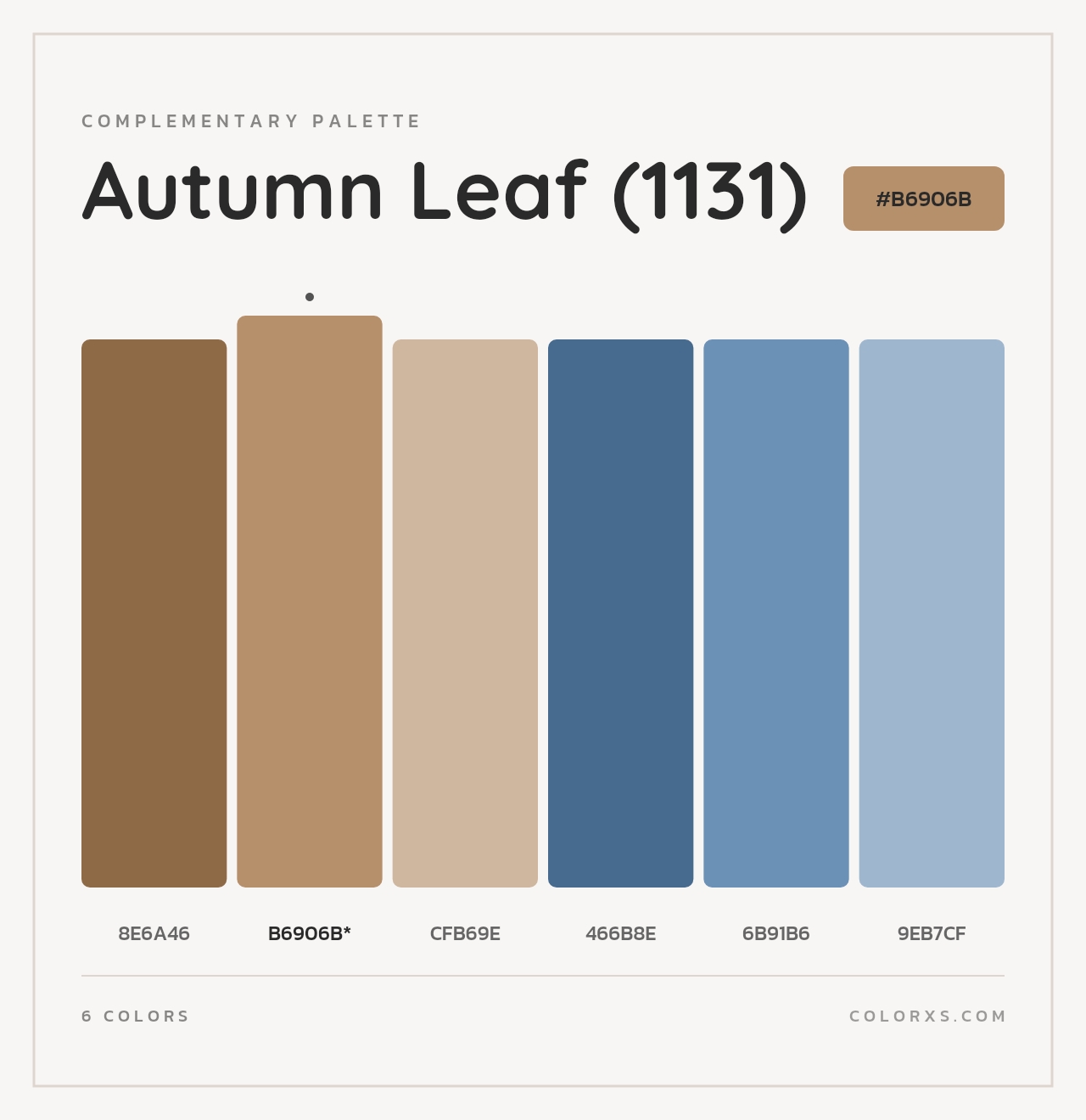 Autumn Leaf (1131) - Complementary Color Palette