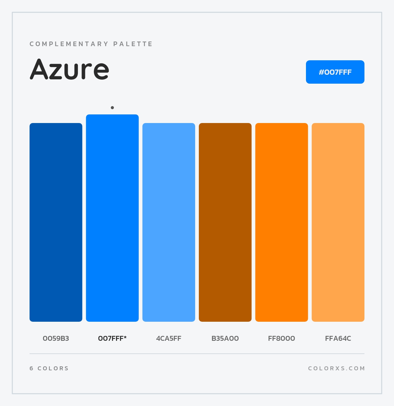 Azure - Complementary Color Palette