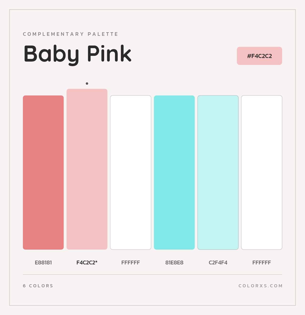 Baby Pink - Complementary Color Palette